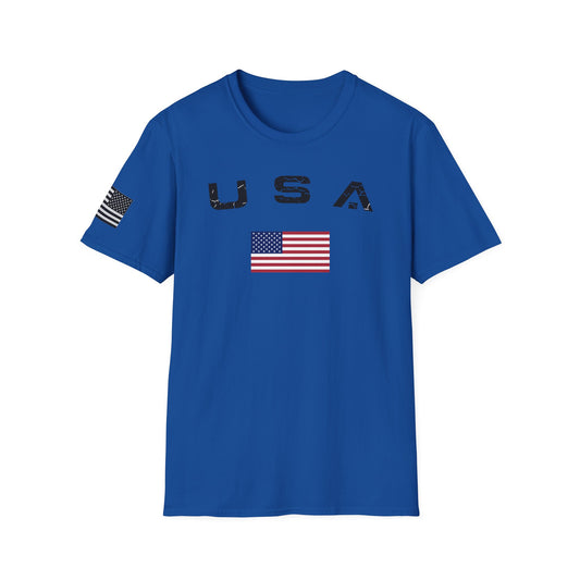 Men's USA Flag T-Shirt American Patriotic Shirt S - 3XL