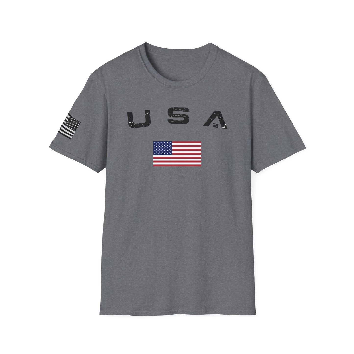 Men's USA Flag T-Shirt American Patriotic Shirt S - 3XL