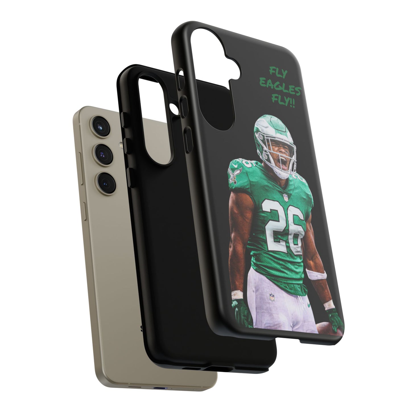 Philadelphia Eagles Saquon Barkley # 26 cell Phone case, iPhone case, nfl cell phone case, Eagles (Black case) Fly Eagles Fly!!