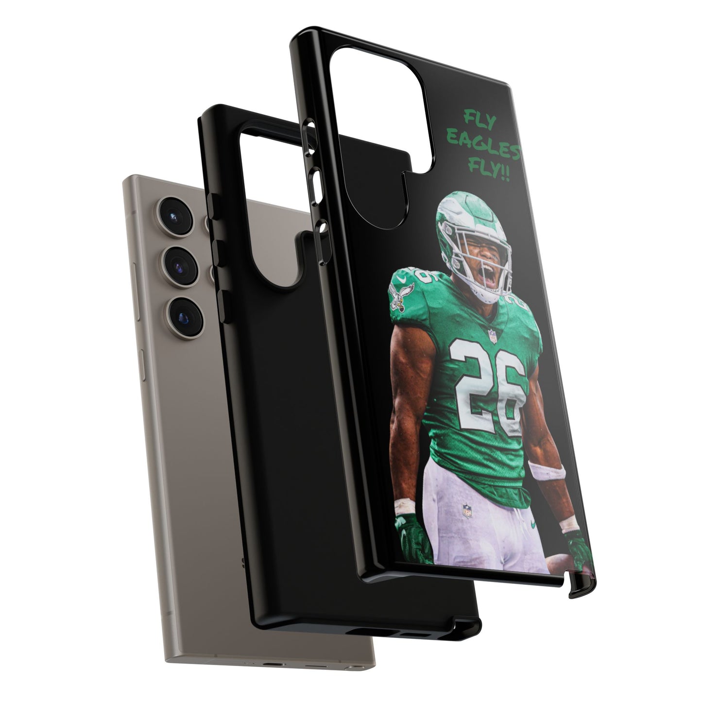 Philadelphia Eagles Saquon Barkley # 26 cell Phone case, iPhone case, nfl cell phone case, Eagles (Black case) Fly Eagles Fly!!