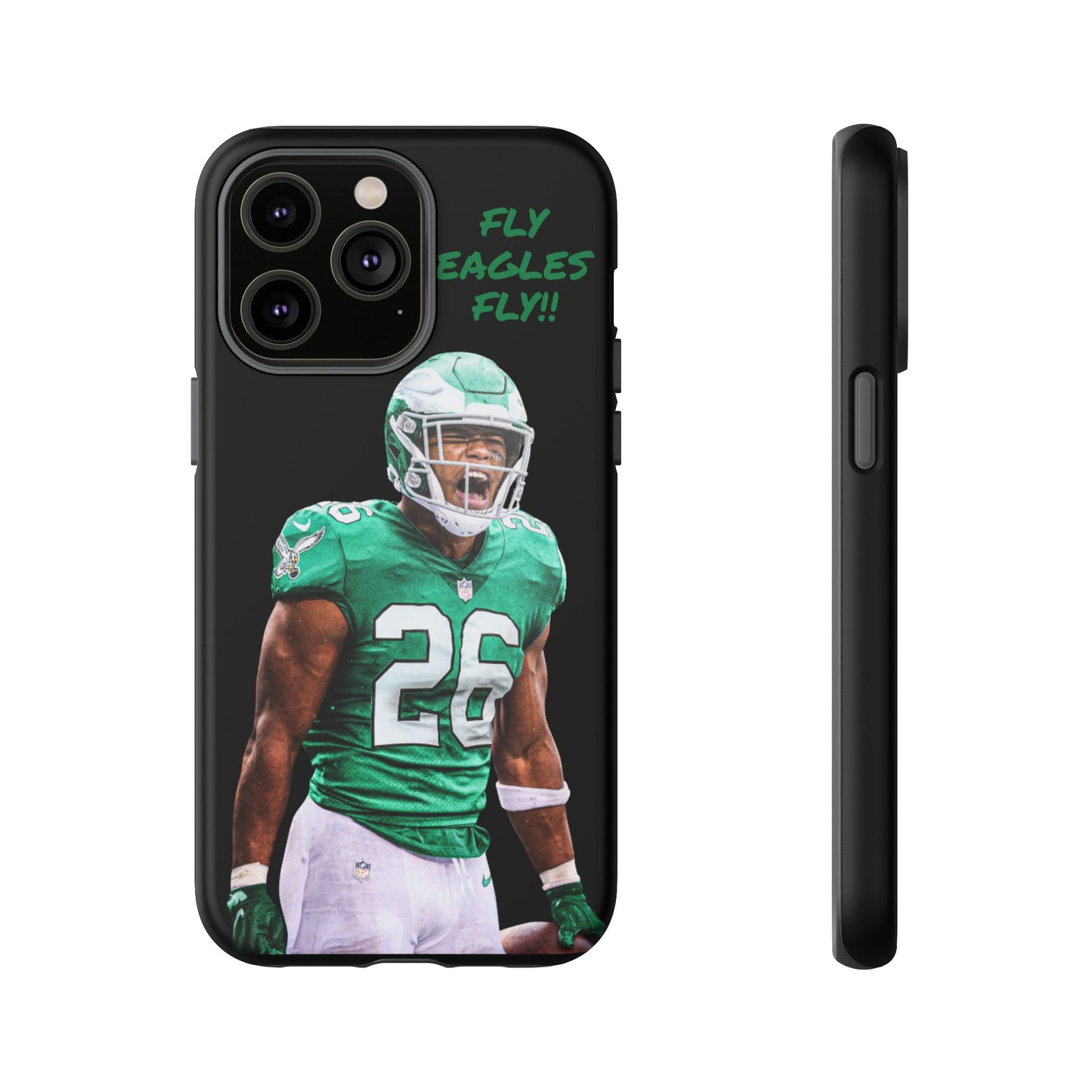 Philadelphia Eagles Saquon Barkley # 26 cell Phone case, iPhone case, nfl cell phone case, Eagles (Black case) Fly Eagles Fly!!