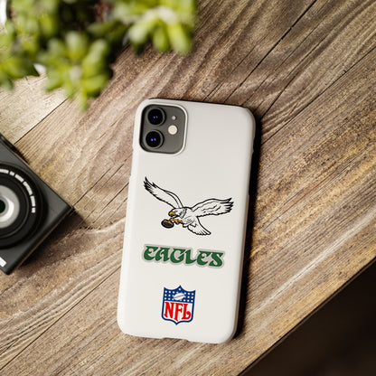 Custom Philadelphia Eagles retro cell phone case Slim Phone Cases in white