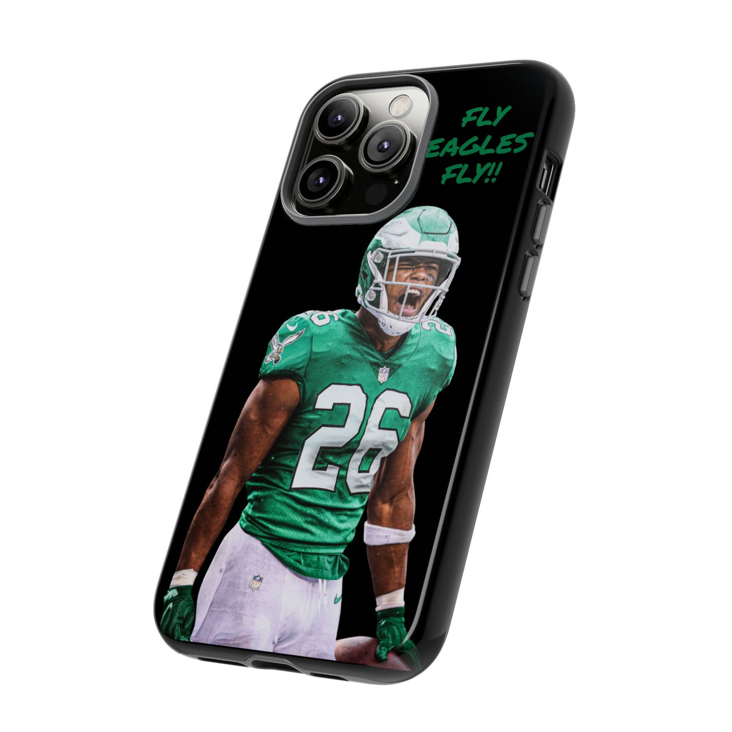 Philadelphia Eagles Saquon Barkley # 26 cell Phone case, iPhone case, nfl cell phone case, Eagles (Black case) Fly Eagles Fly!!