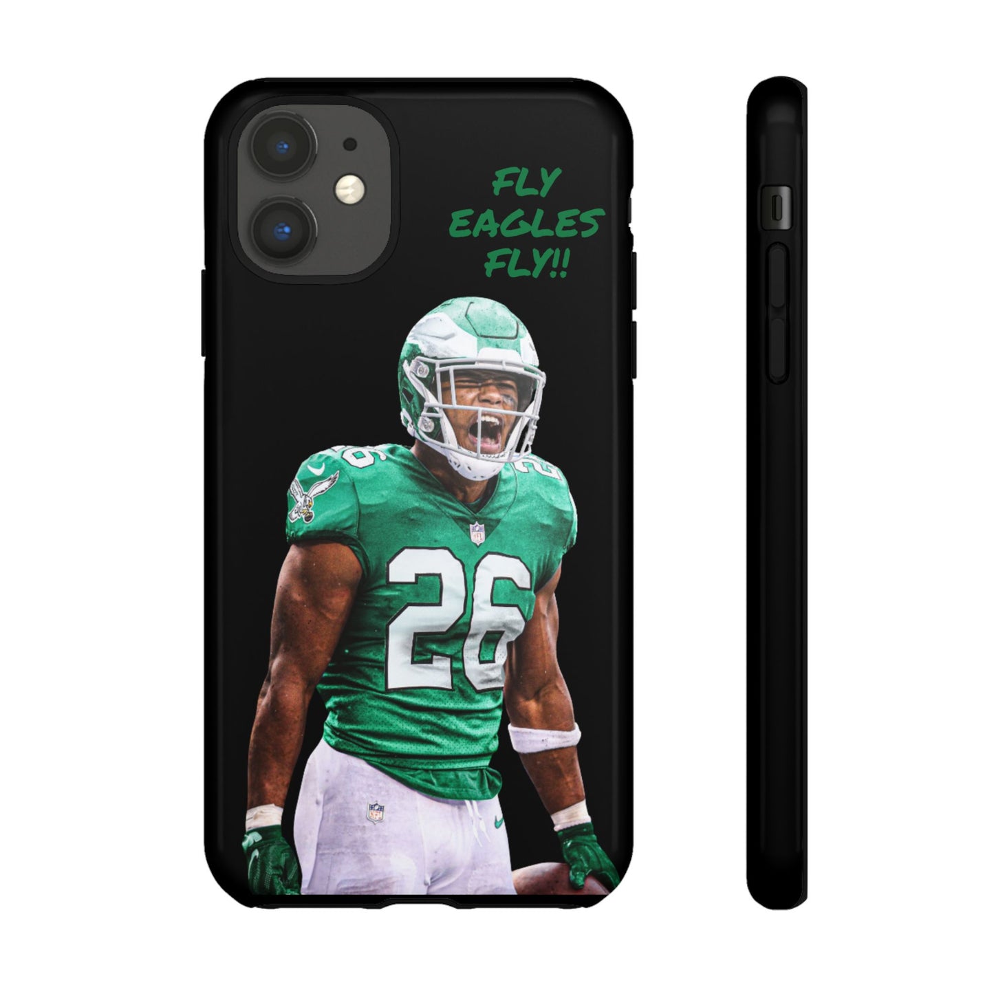 Philadelphia Eagles Saquon Barkley # 26 cell Phone case, iPhone case, nfl cell phone case, Eagles (Black case) Fly Eagles Fly!!