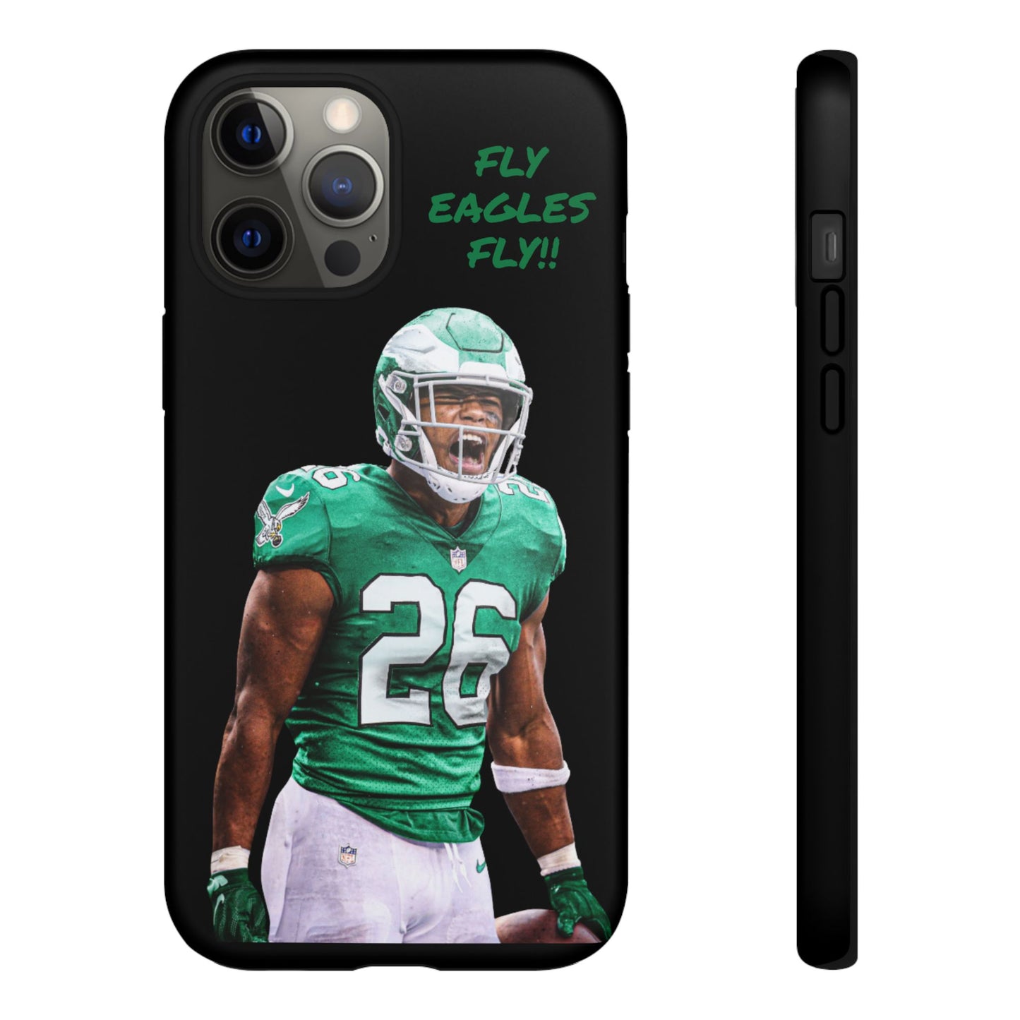 Philadelphia Eagles Saquon Barkley # 26 cell Phone case, iPhone case, nfl cell phone case, Eagles (Black case) Fly Eagles Fly!!