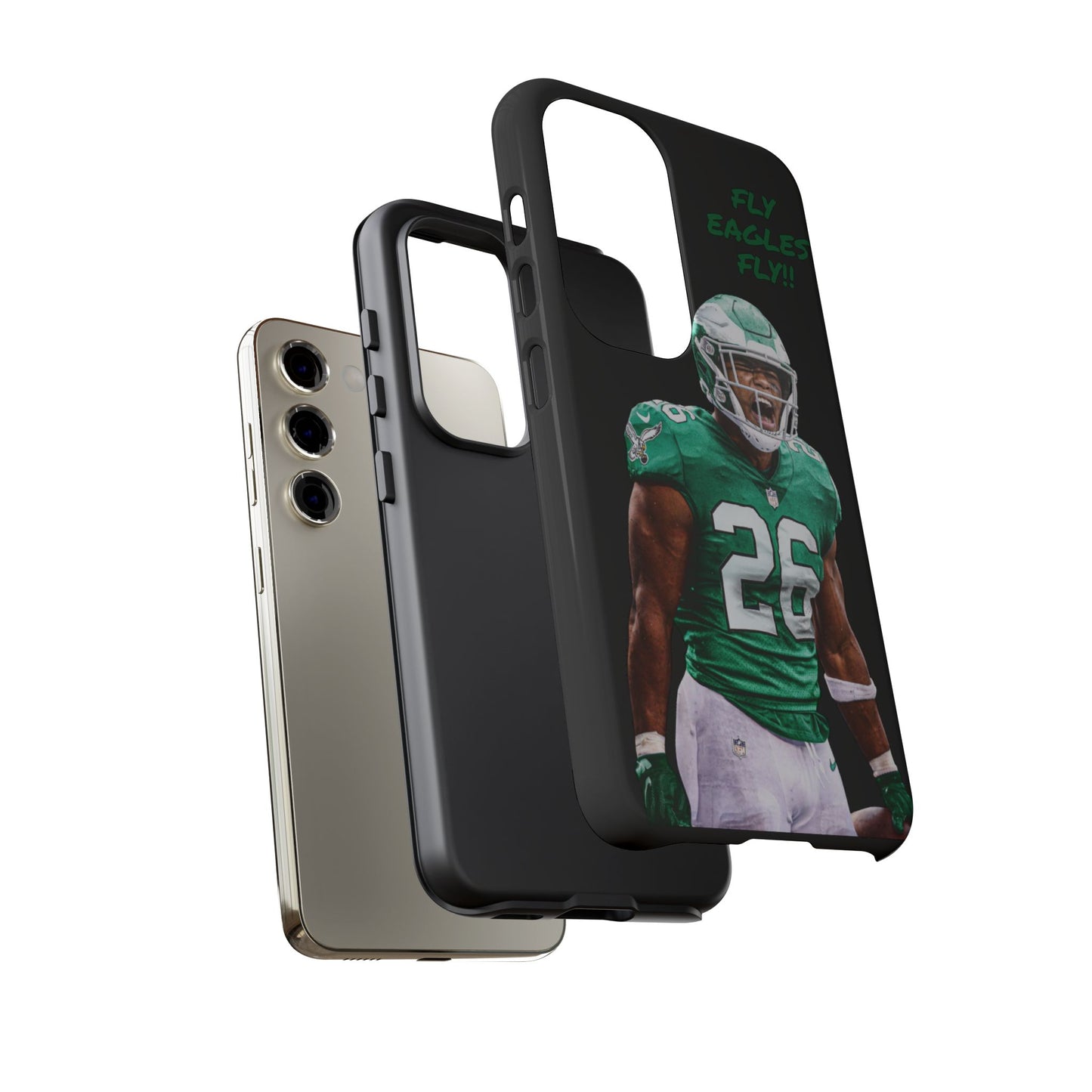 Philadelphia Eagles Saquon Barkley # 26 cell Phone case, iPhone case, nfl cell phone case, Eagles (Black case) Fly Eagles Fly!!