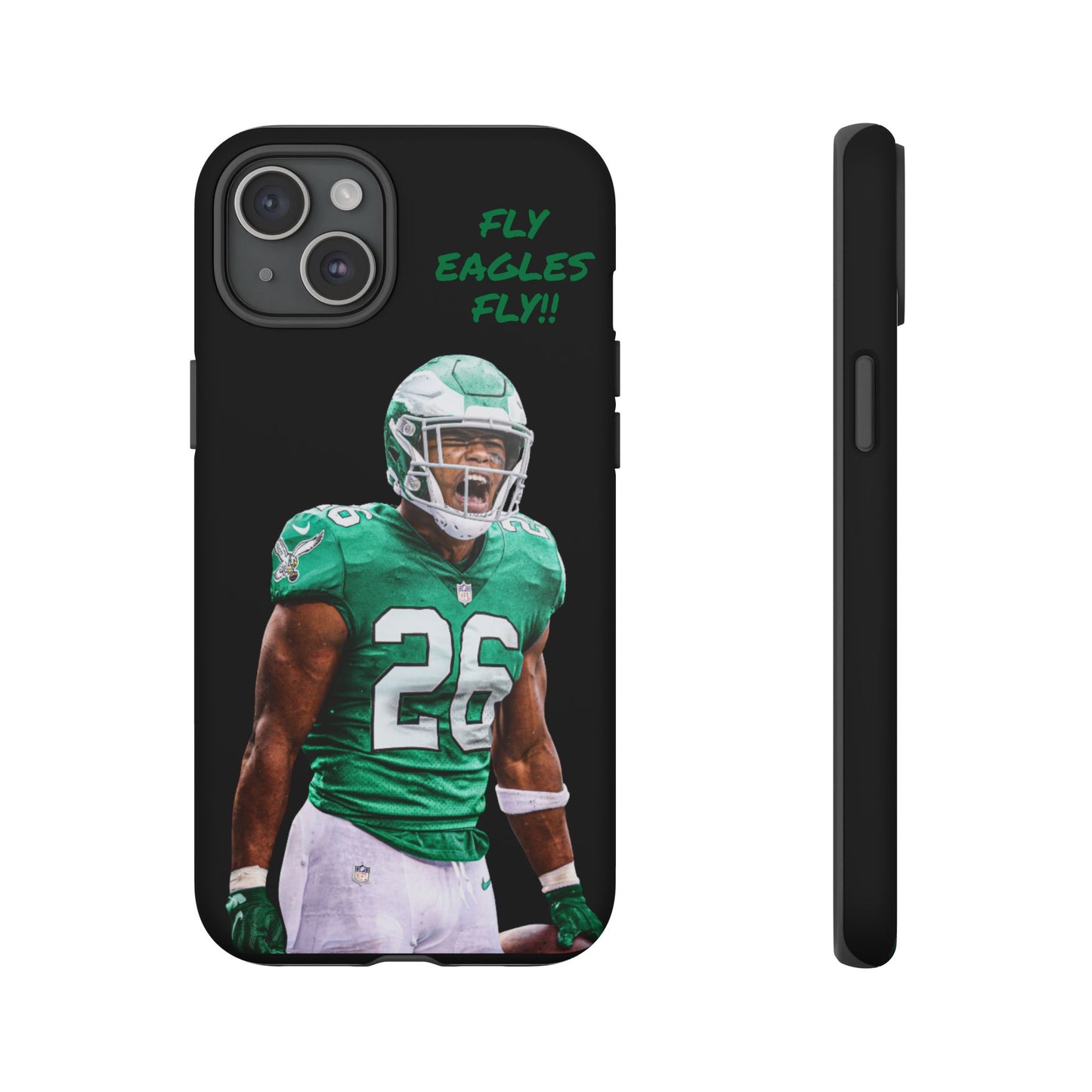 Philadelphia Eagles Saquon Barkley # 26 cell Phone case, iPhone case, nfl cell phone case, Eagles (Black case) Fly Eagles Fly!!