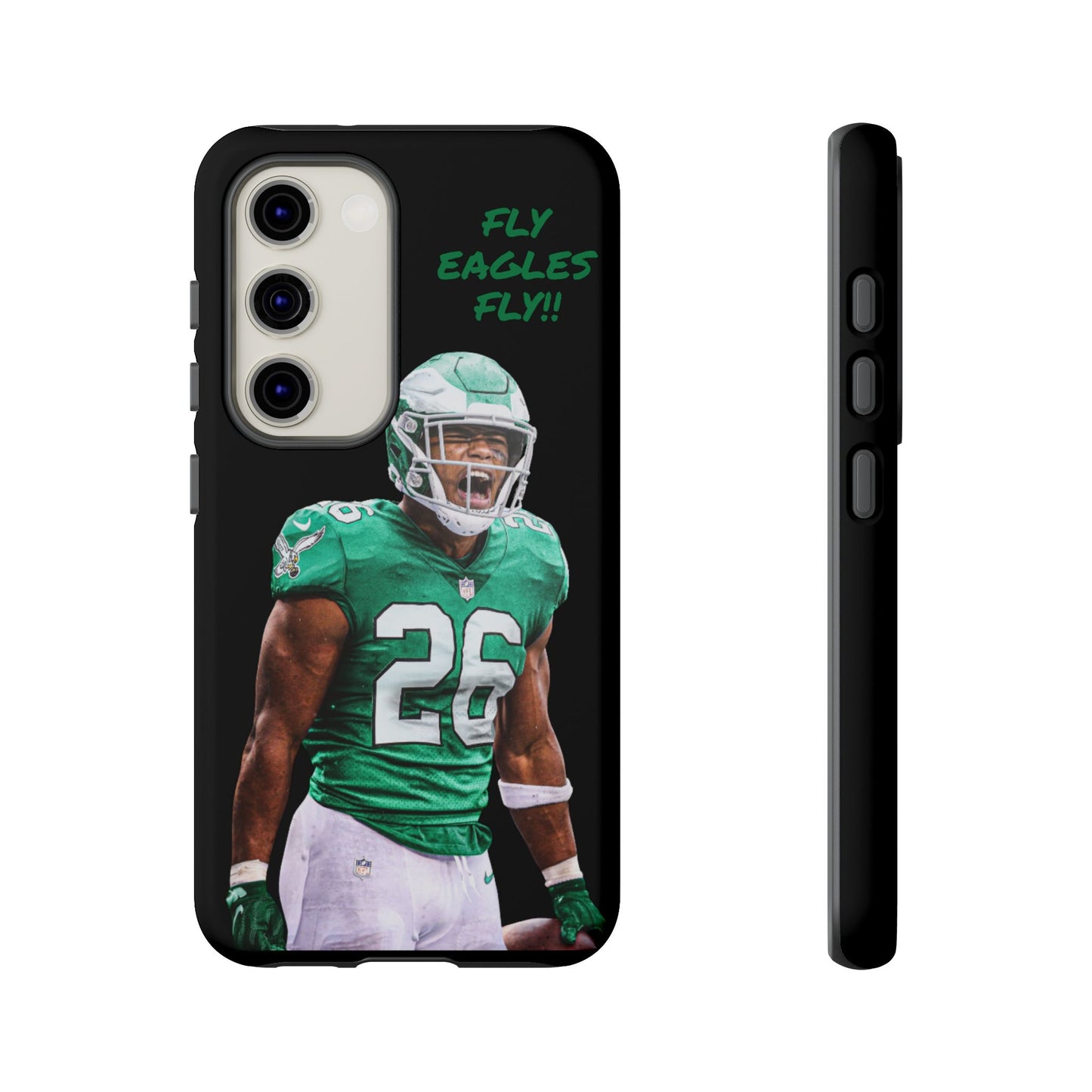 Philadelphia Eagles Saquon Barkley # 26 cell Phone case, iPhone case, nfl cell phone case, Eagles (Black case) Fly Eagles Fly!!