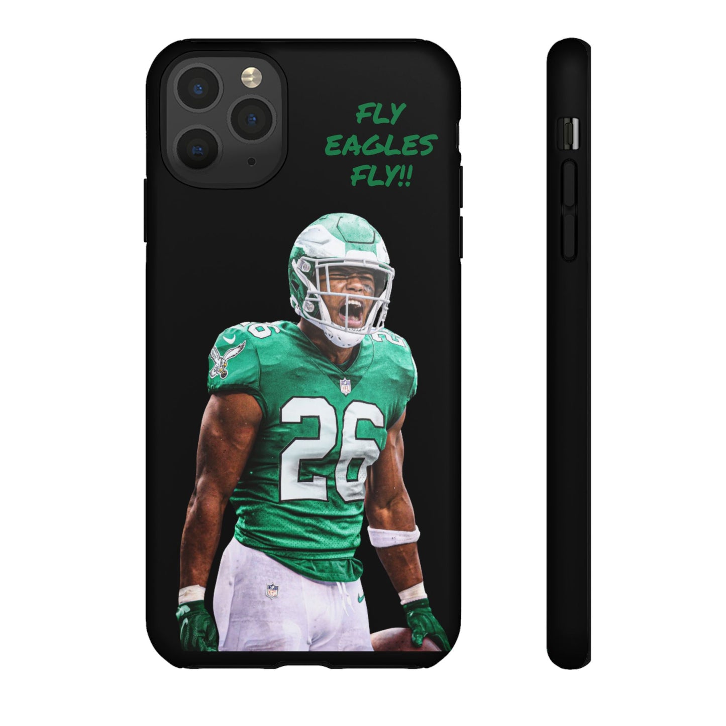 Philadelphia Eagles Saquon Barkley # 26 cell Phone case, iPhone case, nfl cell phone case, Eagles (Black case) Fly Eagles Fly!!