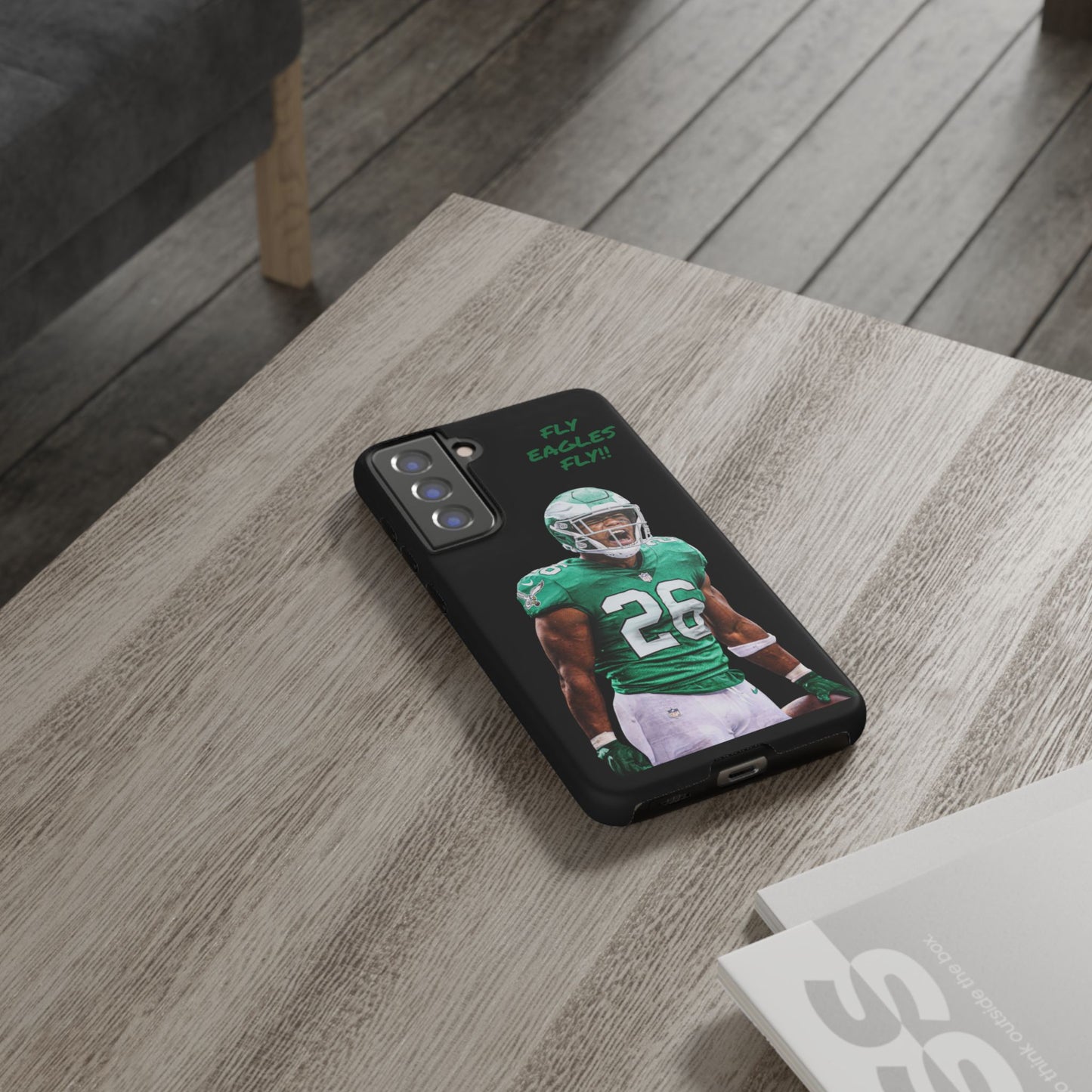 Philadelphia Eagles Saquon Barkley # 26 cell Phone case, iPhone case, nfl cell phone case, Eagles (Black case) Fly Eagles Fly!!