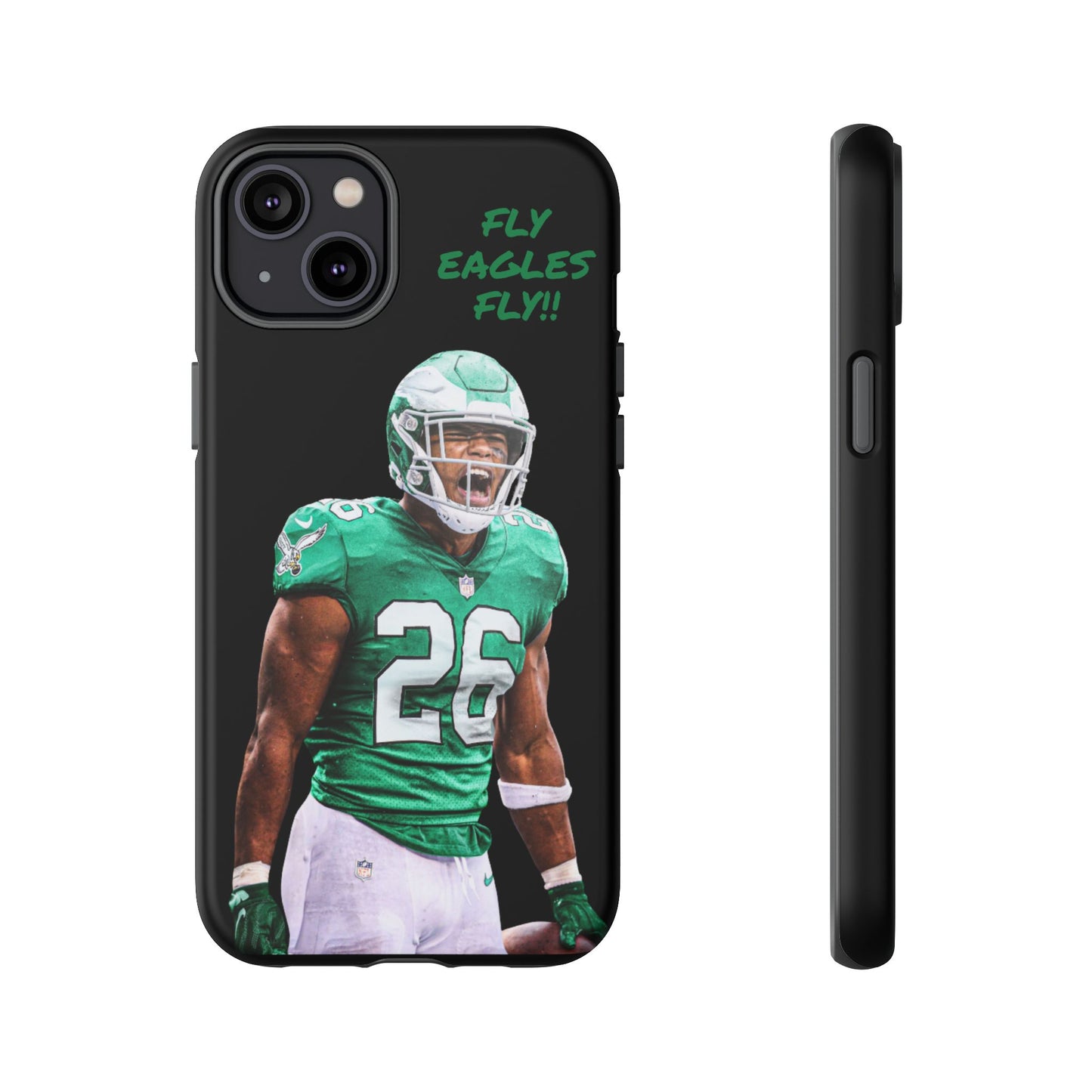 Philadelphia Eagles Saquon Barkley # 26 cell Phone case, iPhone case, nfl cell phone case, Eagles (Black case) Fly Eagles Fly!!