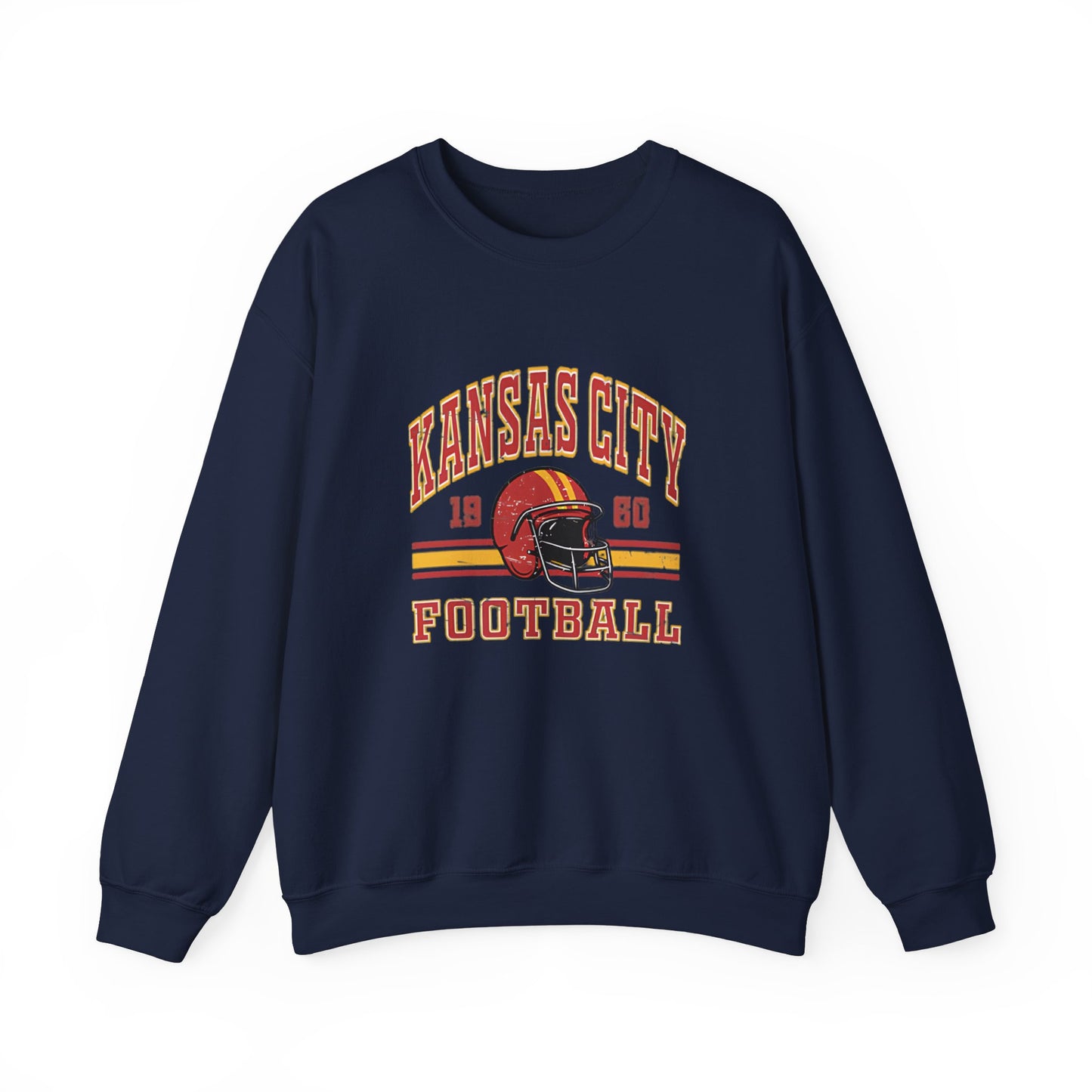 Vintage Style Kansas City Football Sweatshirt and Hoodie, Kansas City Football Sweatshirt, Unisex  Kansas City SWEATSHIRT