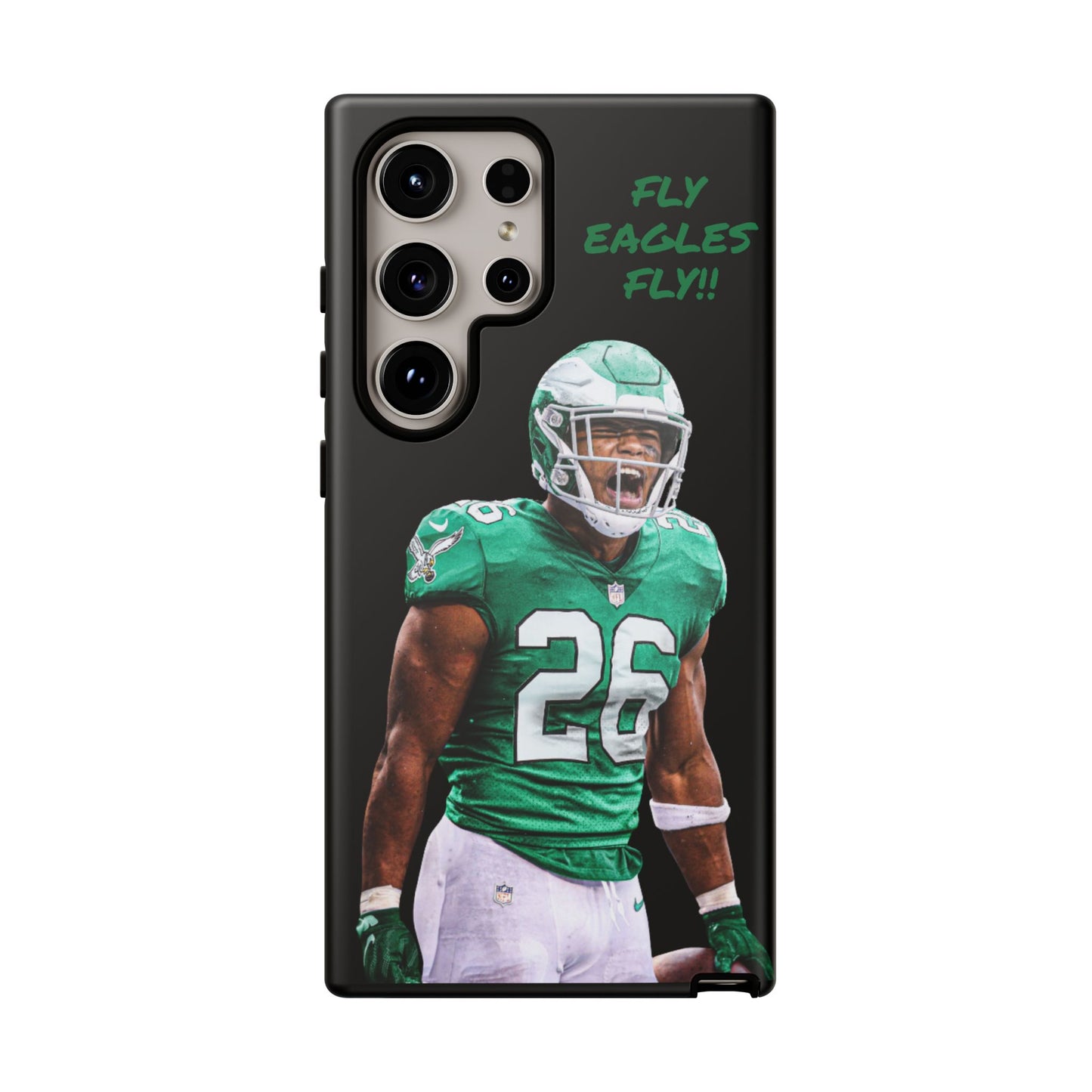 Philadelphia Eagles Saquon Barkley # 26 cell Phone case, iPhone case, nfl cell phone case, Eagles (Black case) Fly Eagles Fly!!