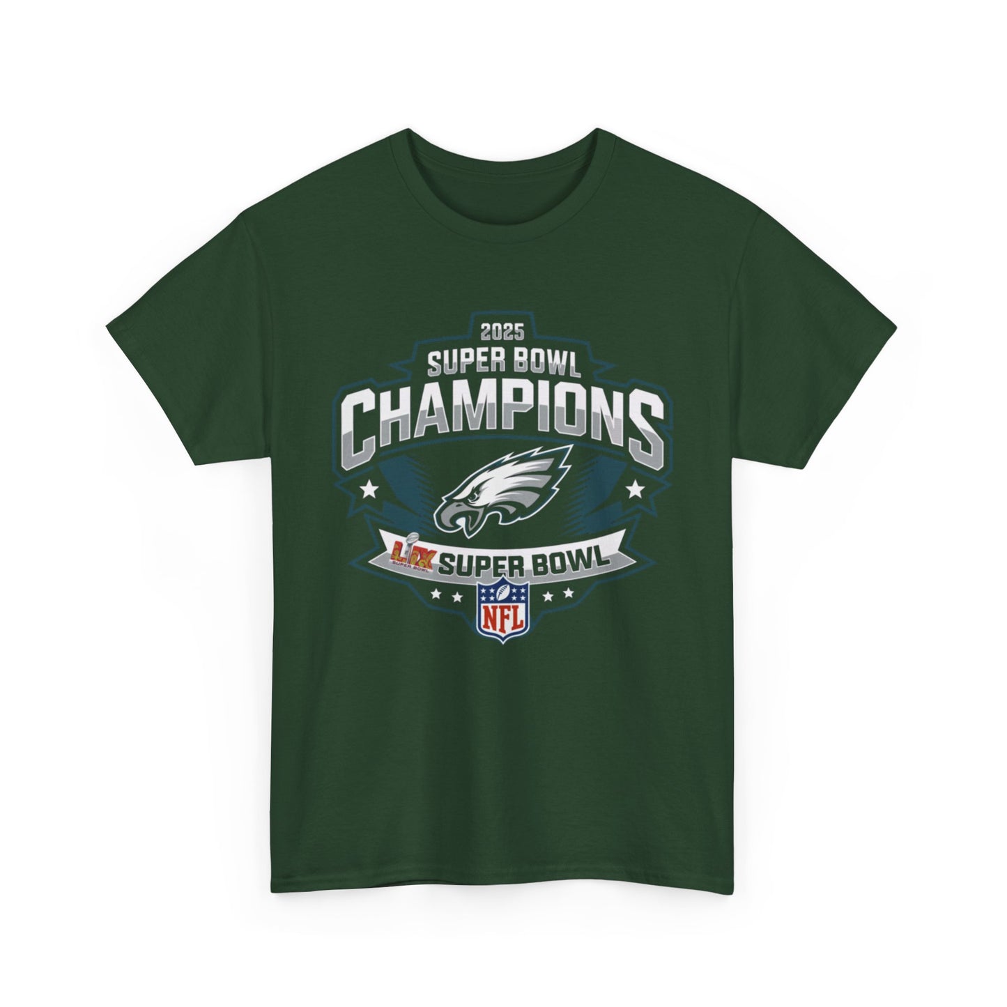2025 LIX Super Bowl Champions Eagles t- shirt Gift For Fans S-5XL