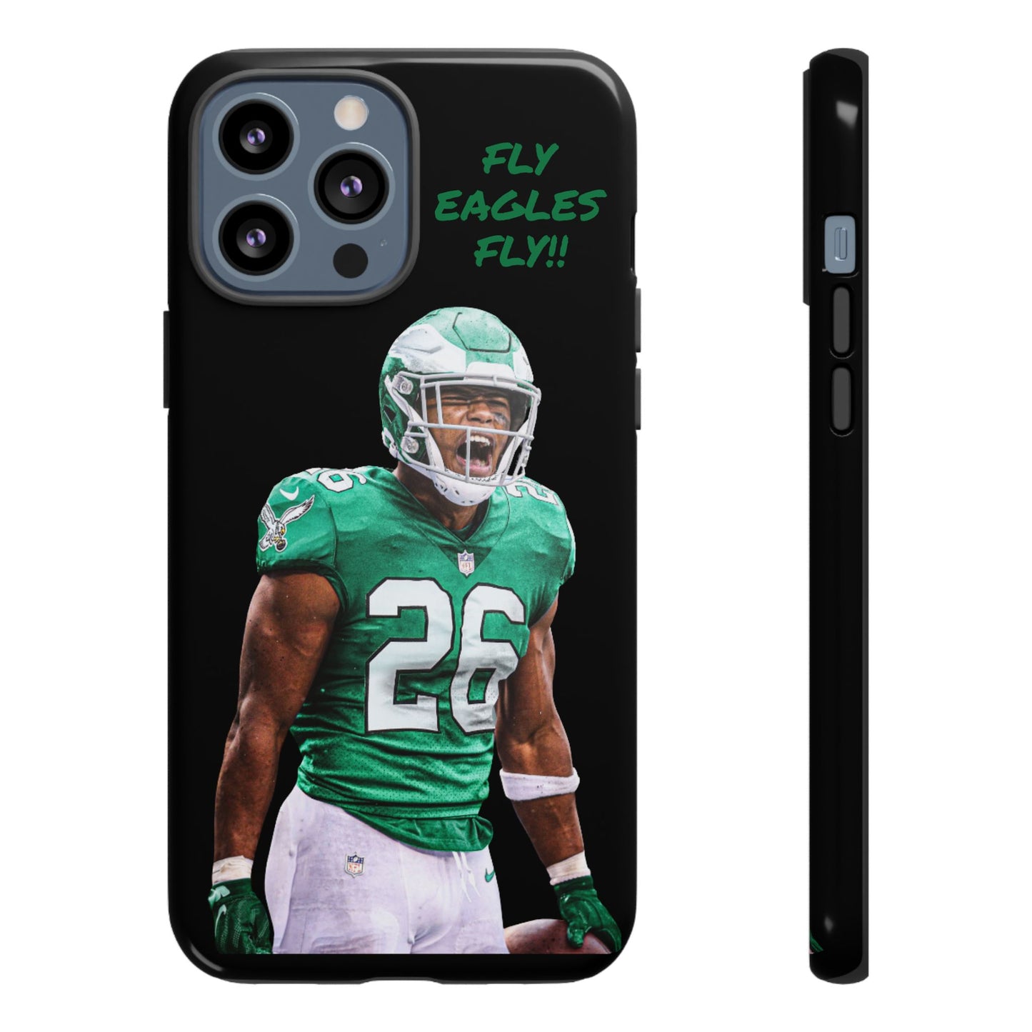 Philadelphia Eagles Saquon Barkley # 26 cell Phone case, iPhone case, nfl cell phone case, Eagles (Black case) Fly Eagles Fly!!