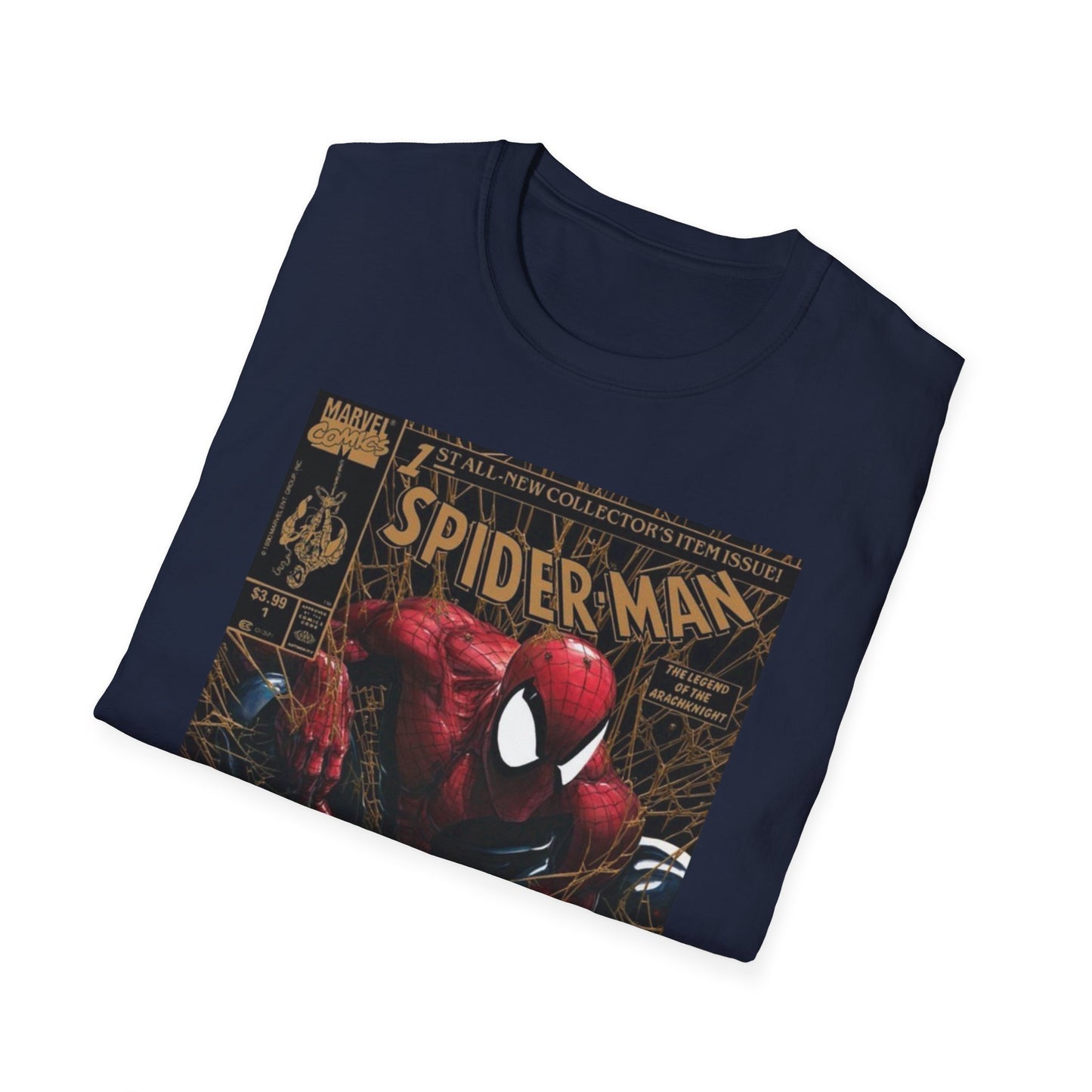 Vintage Spiderman #1 Gold variant, Spiderman t-shirt vintage, McFarlane t-shirt