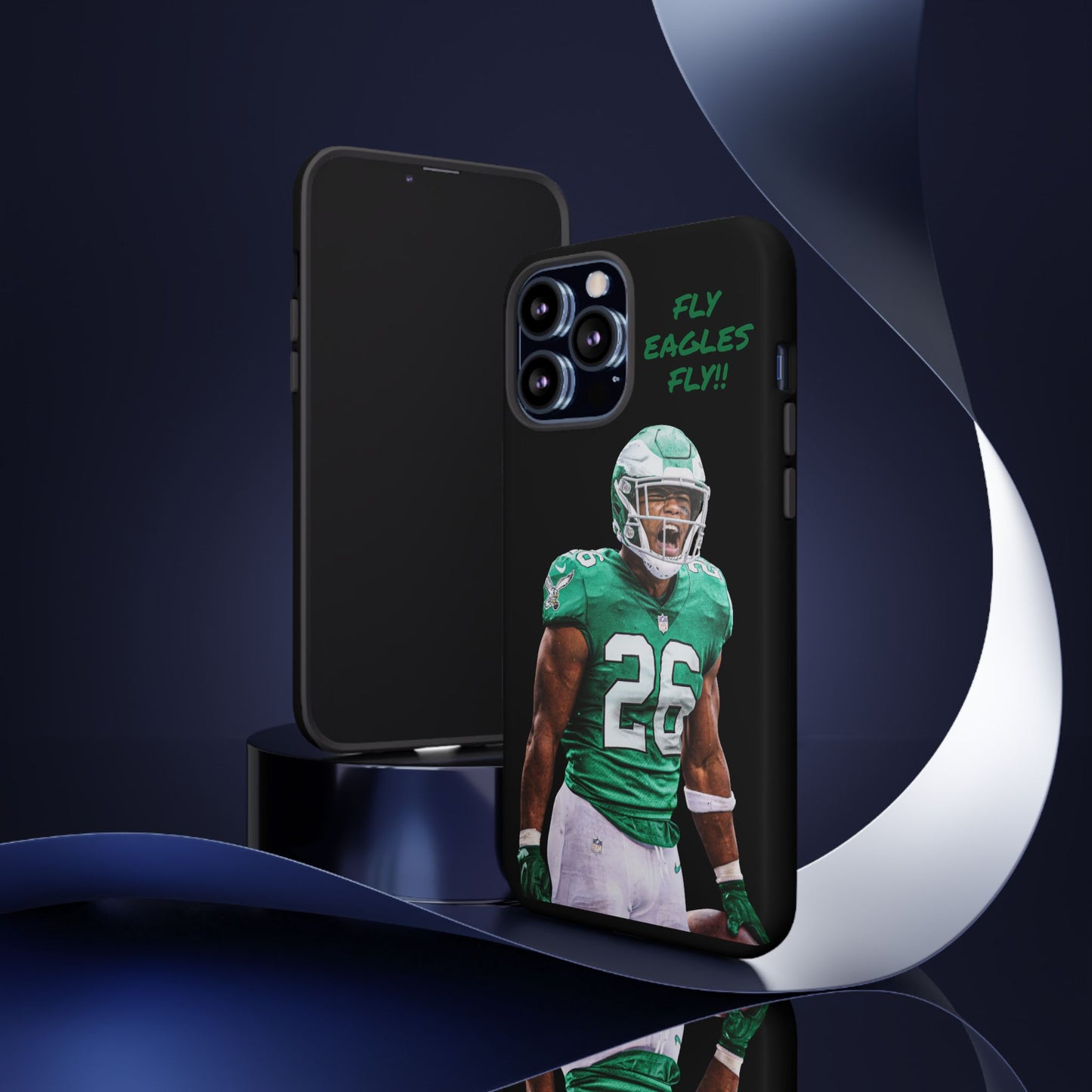 Philadelphia Eagles Saquon Barkley # 26 cell Phone case, iPhone case, nfl cell phone case, Eagles (Black case) Fly Eagles Fly!!