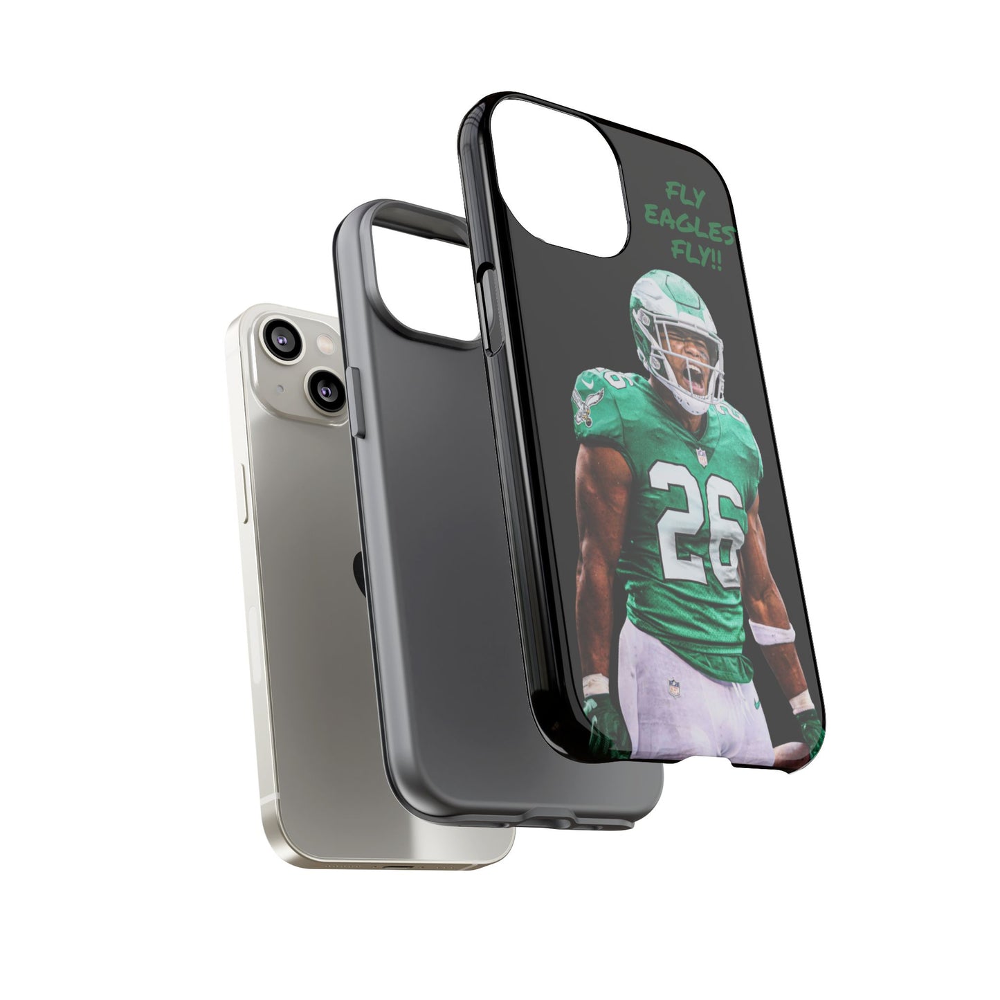 Philadelphia Eagles Saquon Barkley # 26 cell Phone case, iPhone case, nfl cell phone case, Eagles (Black case) Fly Eagles Fly!!