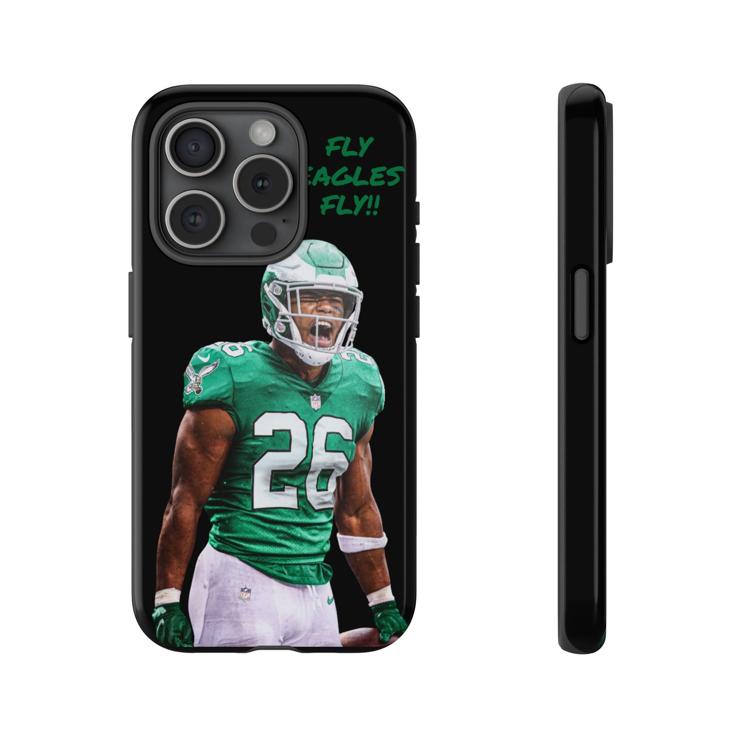 Philadelphia Eagles Saquon Barkley # 26 cell Phone case, iPhone case, nfl cell phone case, Eagles (Black case) Fly Eagles Fly!!