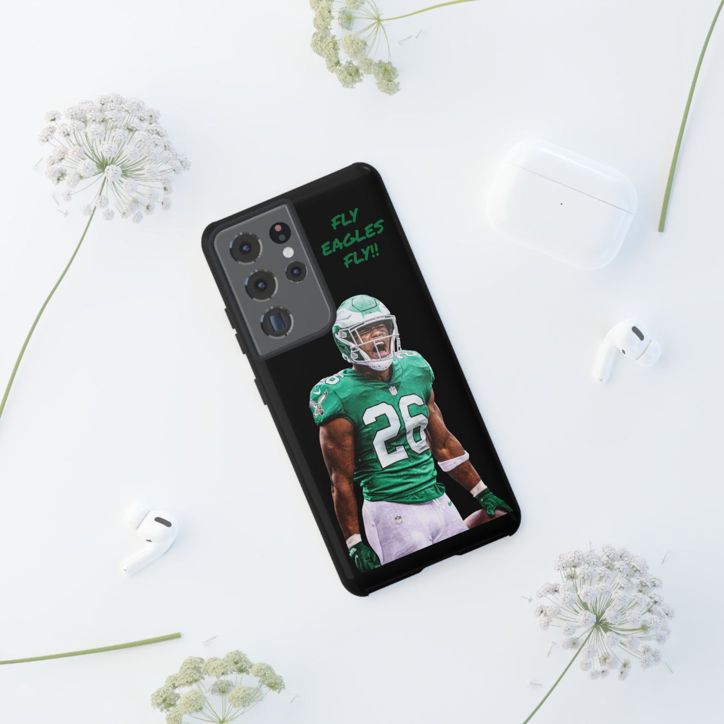 Philadelphia Eagles Saquon Barkley # 26 cell Phone case, iPhone case, nfl cell phone case, Eagles (Black case) Fly Eagles Fly!!