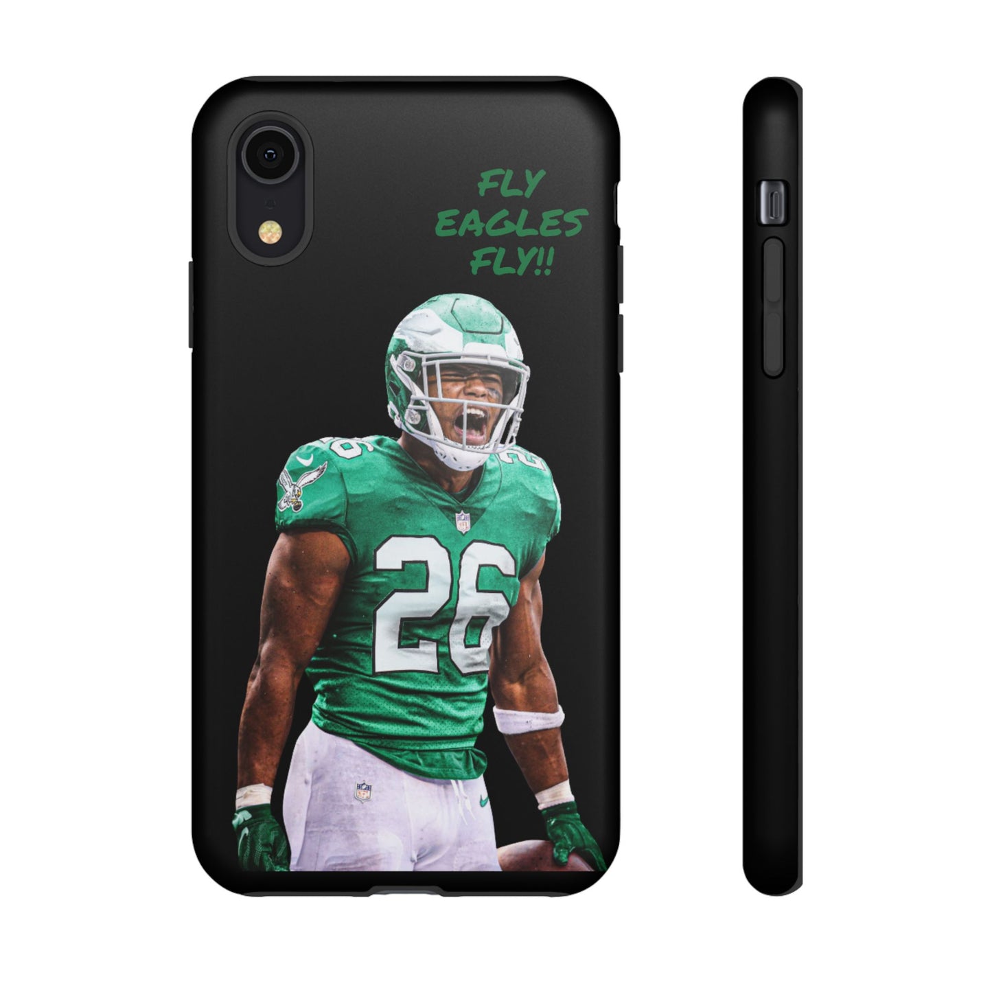 Philadelphia Eagles Saquon Barkley # 26 cell Phone case, iPhone case, nfl cell phone case, Eagles (Black case) Fly Eagles Fly!!