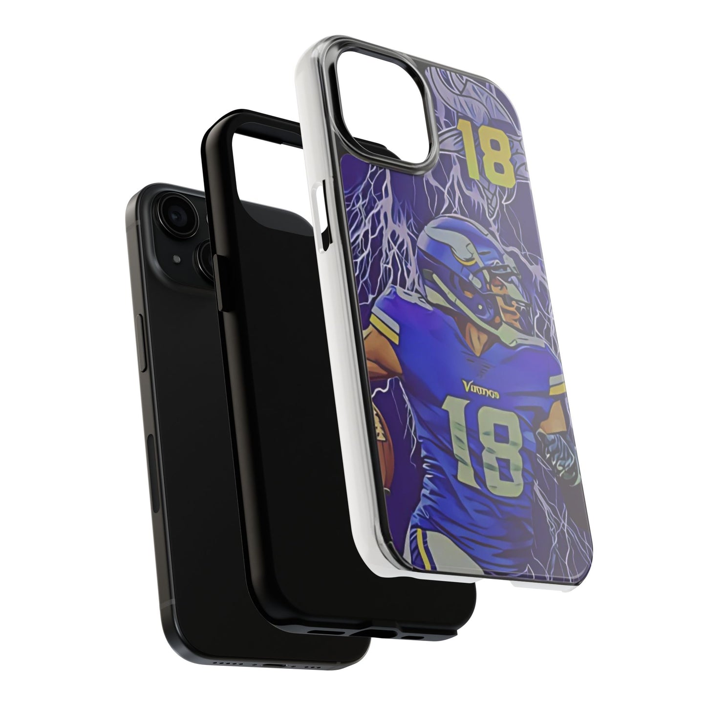 Justin Jefferson Minnesota Vikings iPhone cell phone Cases