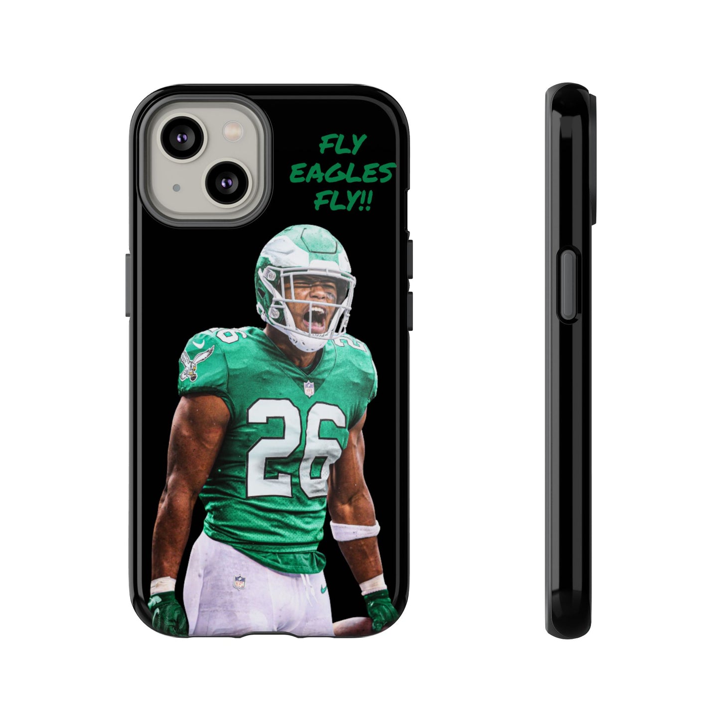 Philadelphia Eagles Saquon Barkley # 26 cell Phone case, iPhone case, nfl cell phone case, Eagles (Black case) Fly Eagles Fly!!