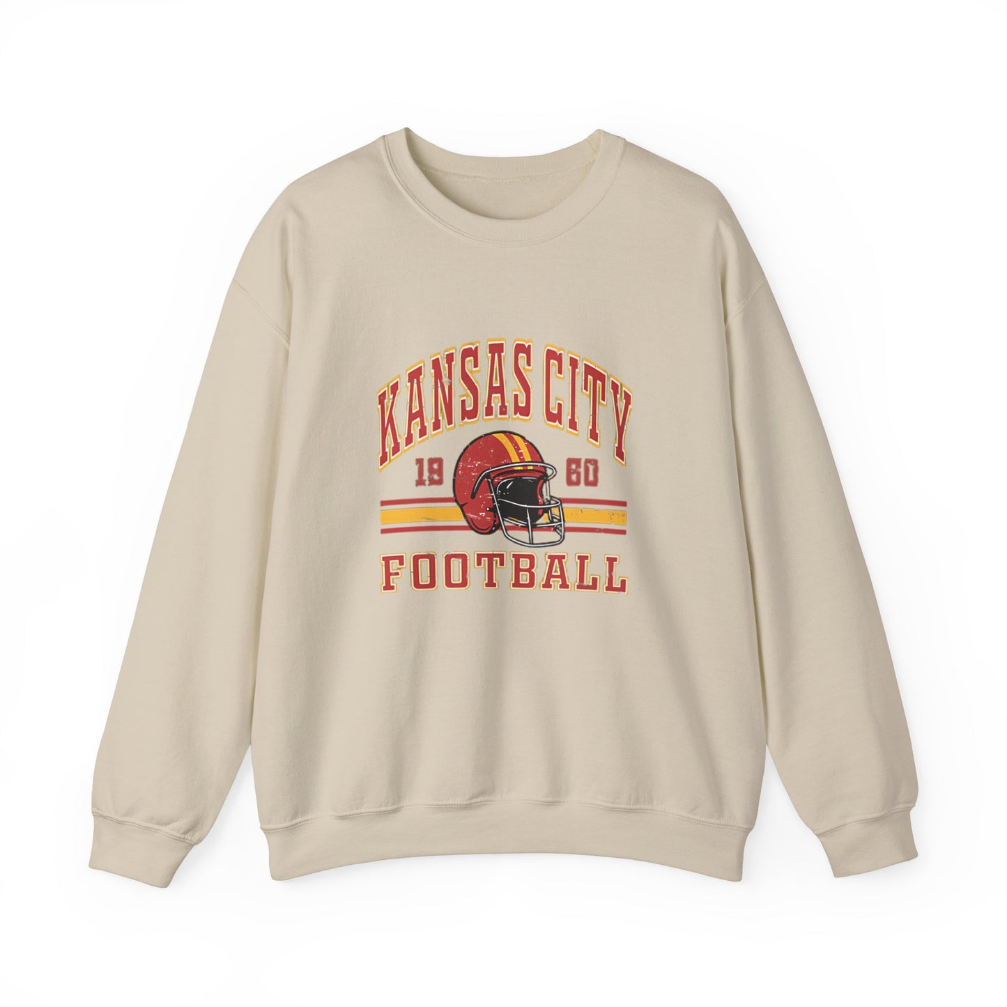 Vintage Style Kansas City Football Sweatshirt and Hoodie, Kansas City Football Sweatshirt, Unisex  Kansas City SWEATSHIRT