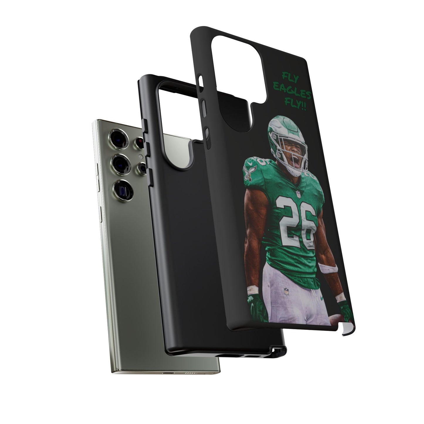 Philadelphia Eagles Saquon Barkley # 26 cell Phone case, iPhone case, nfl cell phone case, Eagles (Black case) Fly Eagles Fly!!