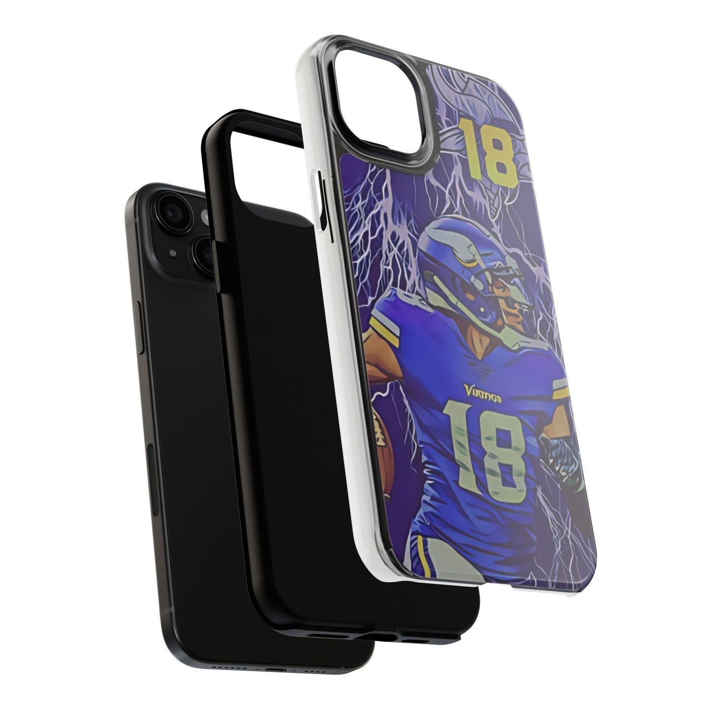 Justin Jefferson Minnesota Vikings iPhone cell phone Cases