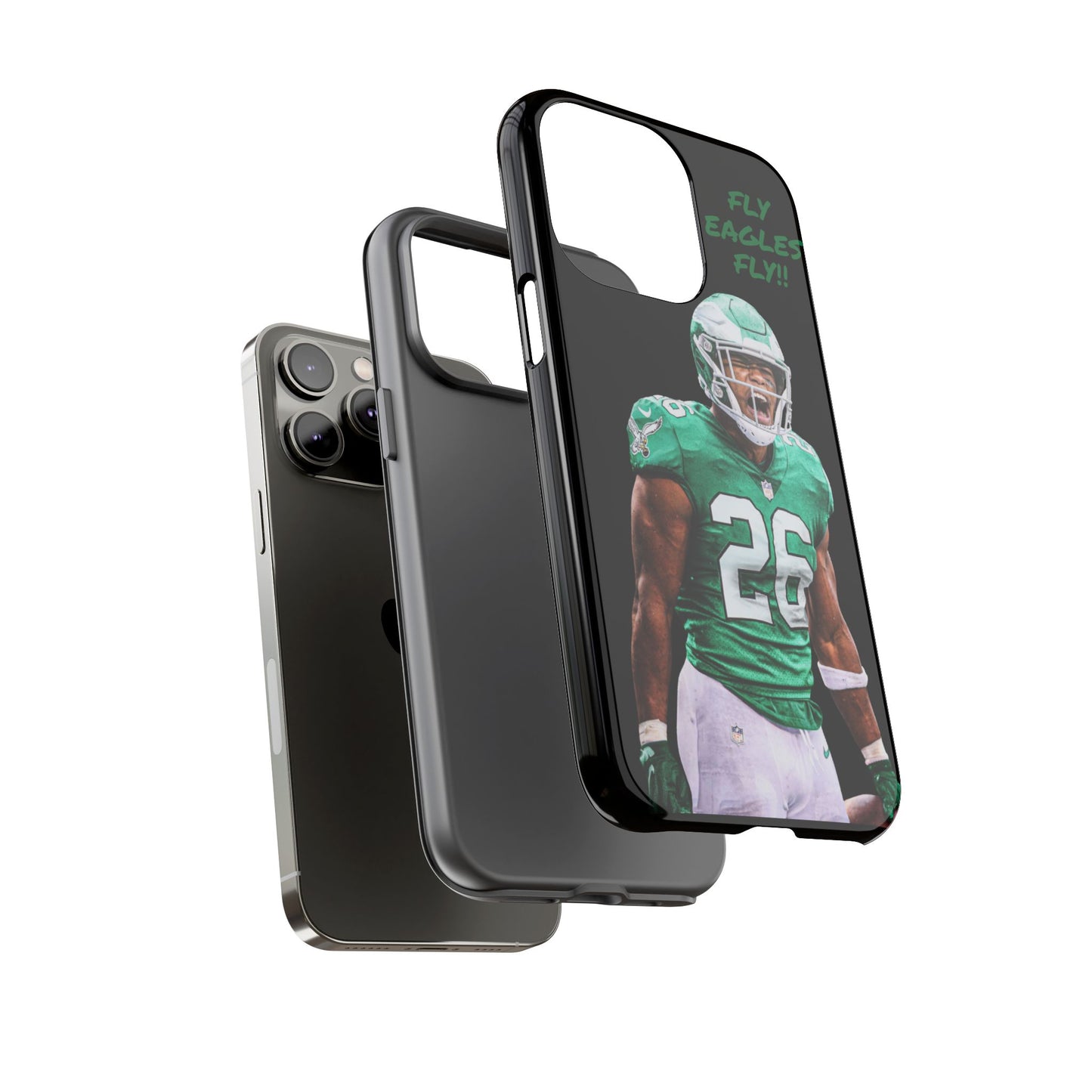 Philadelphia Eagles Saquon Barkley # 26 cell Phone case, iPhone case, nfl cell phone case, Eagles (Black case) Fly Eagles Fly!!