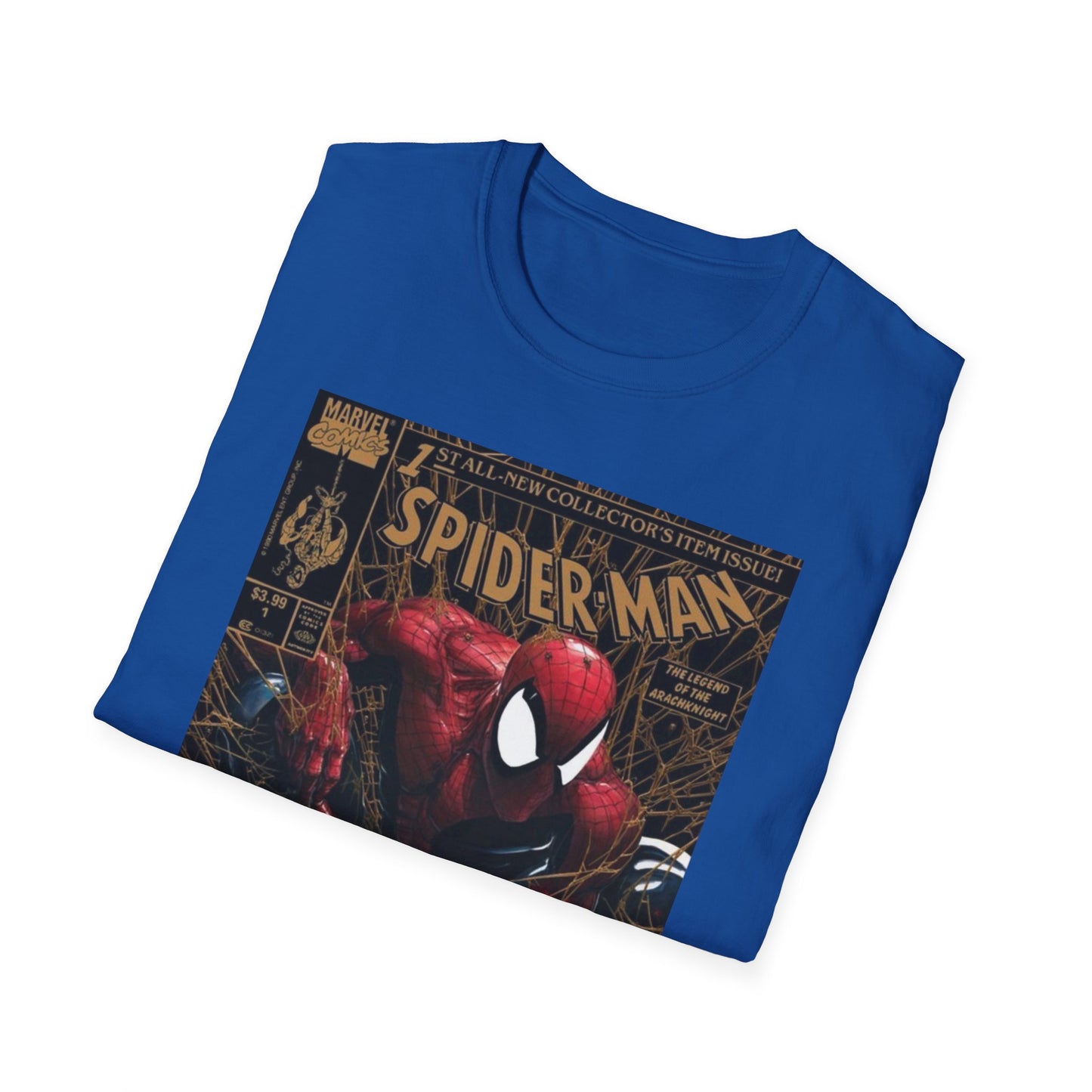 Vintage Spiderman #1 Gold variant, Spiderman t-shirt vintage, McFarlane t-shirt