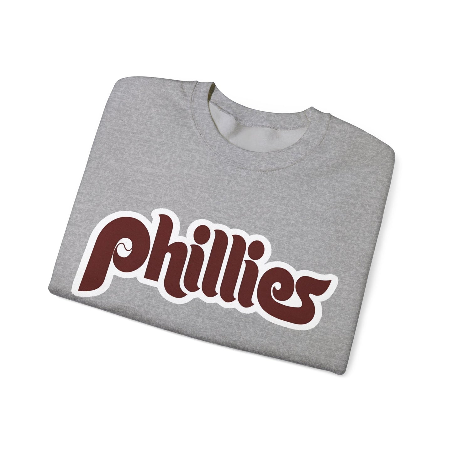 Philadelphia Phillies Retro Style 80's Phillies Logo Crewneck Sweater Sweatshirt