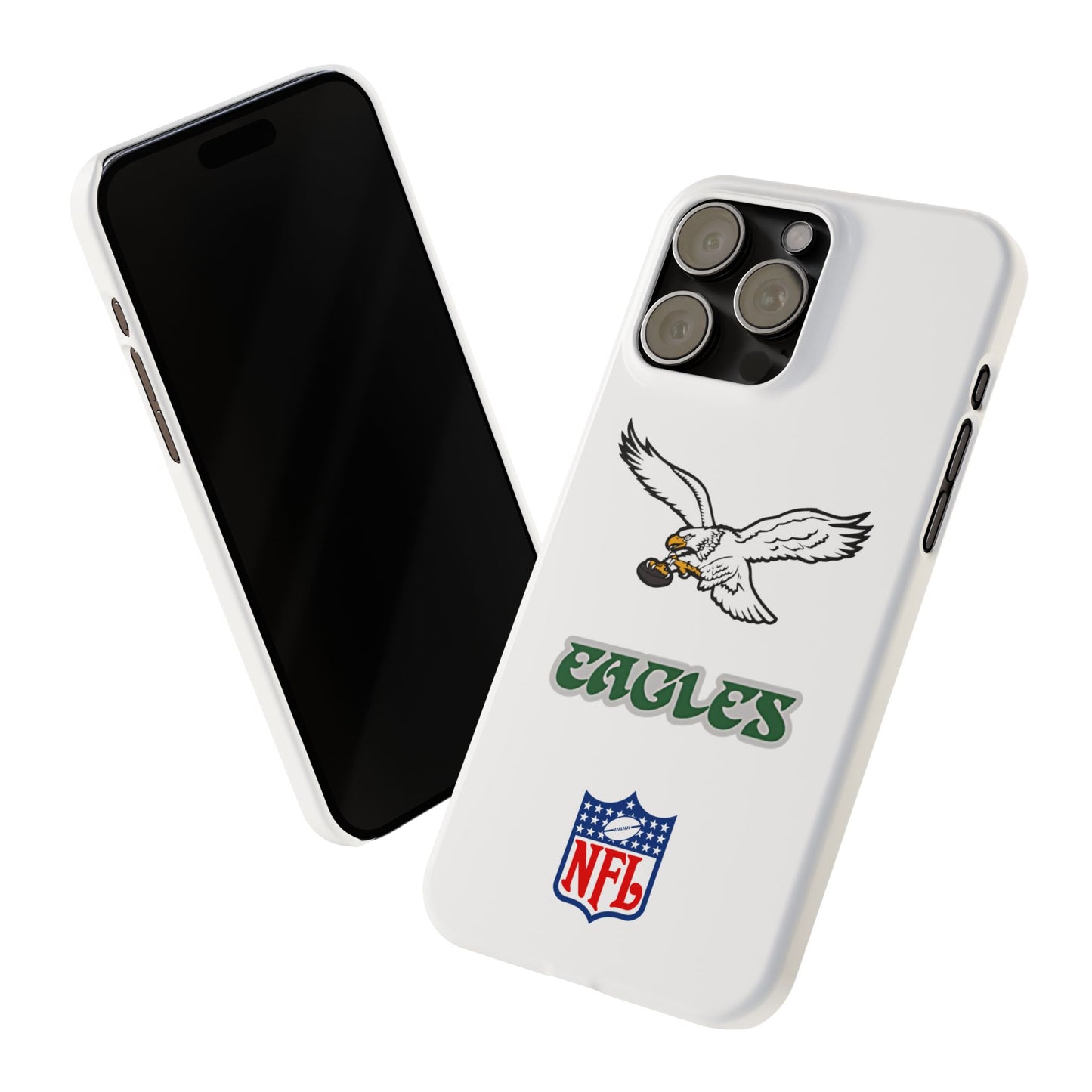 Custom Philadelphia Eagles retro cell phone case Slim Phone Cases in white