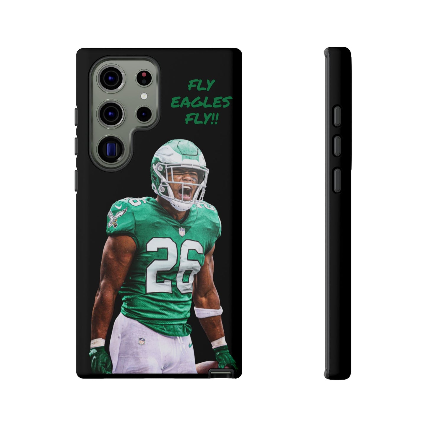 Philadelphia Eagles Saquon Barkley # 26 cell Phone case, iPhone case, nfl cell phone case, Eagles (Black case) Fly Eagles Fly!!