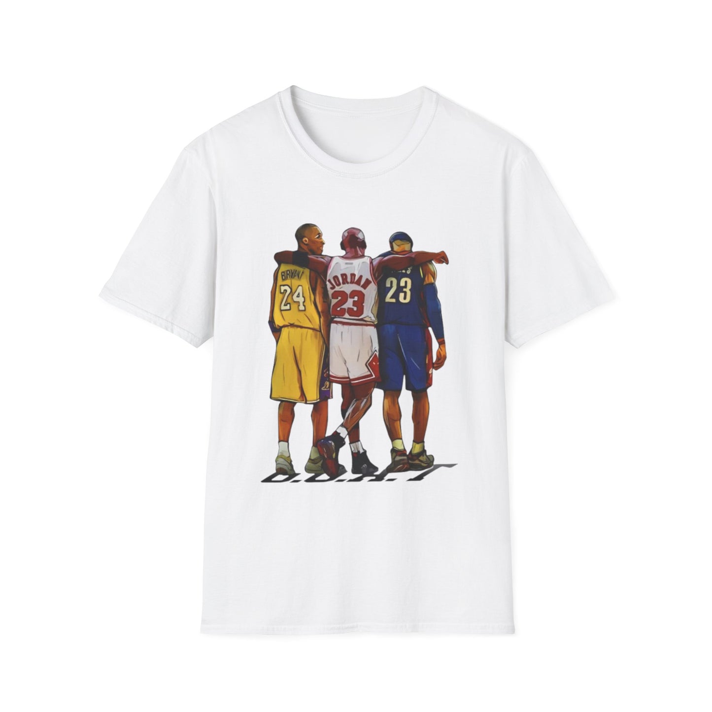 NBA Legends Tribute Tee, Basketball Fan Gift, Sports Graphic Shirt, GOAT Athlete