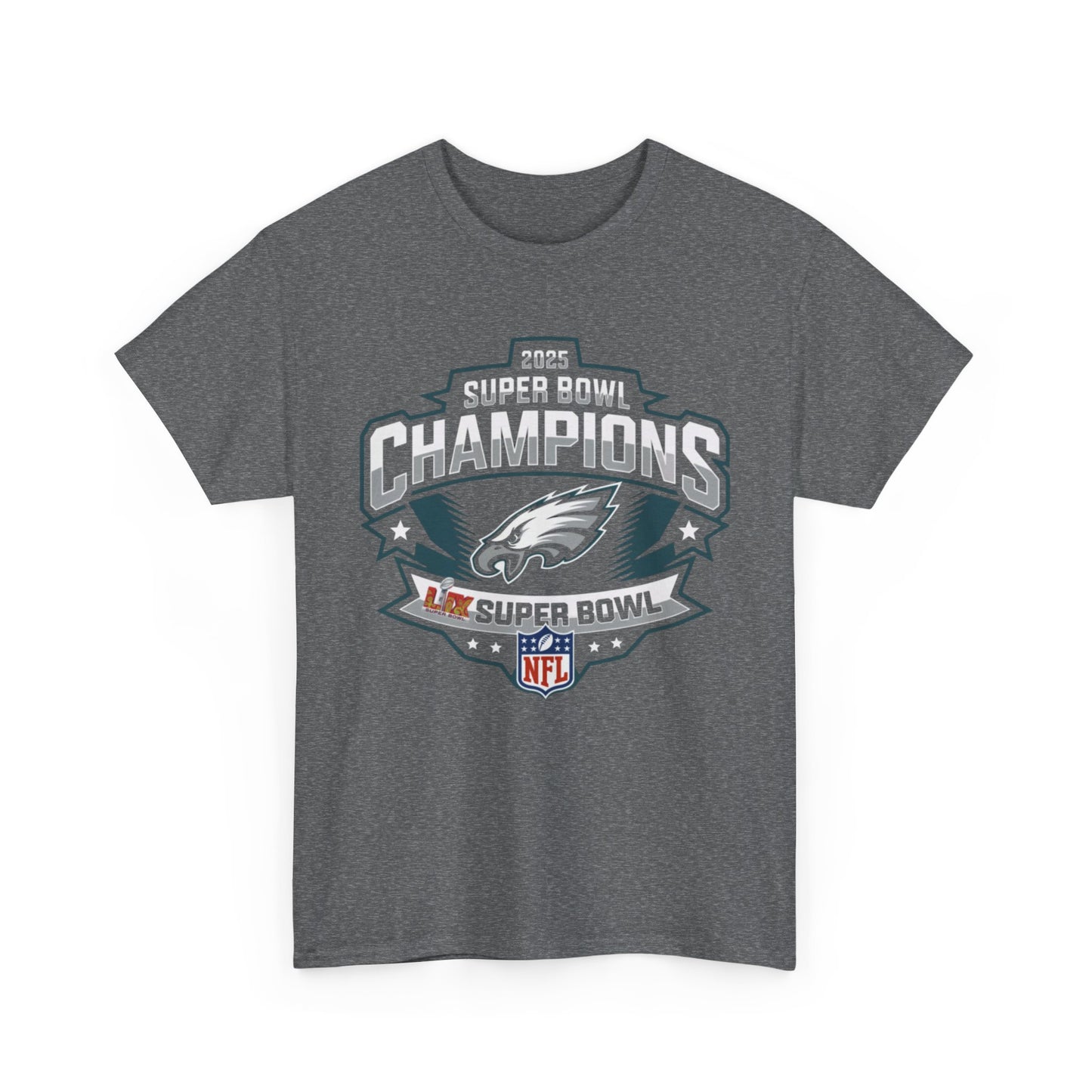 2025 LIX Super Bowl Champions Eagles t- shirt Gift For Fans S-5XL