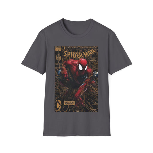 Vintage Spiderman #1 Gold variant, Spiderman t-shirt vintage, McFarlane t-shirt