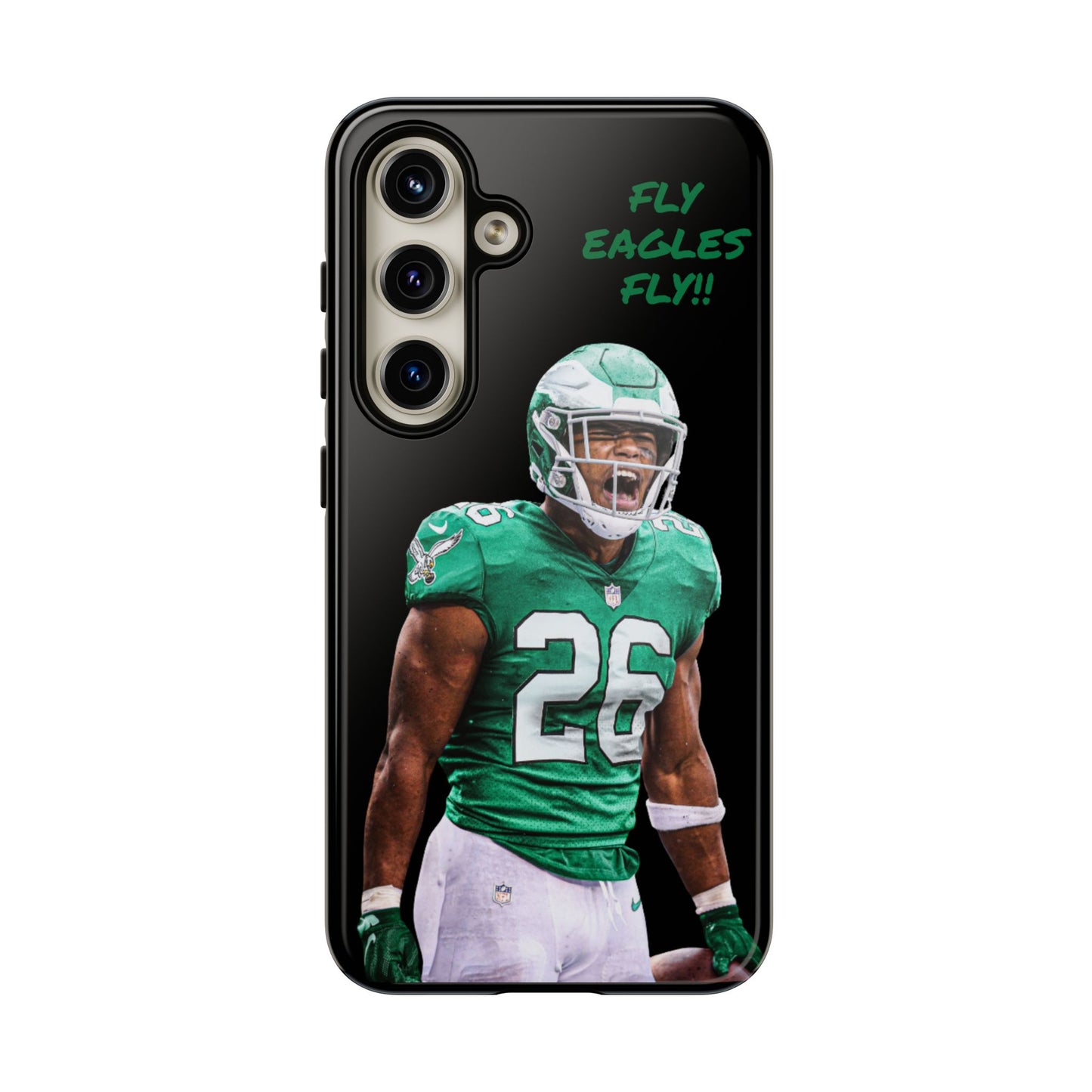 Philadelphia Eagles Saquon Barkley # 26 cell Phone case, iPhone case, nfl cell phone case, Eagles (Black case) Fly Eagles Fly!!