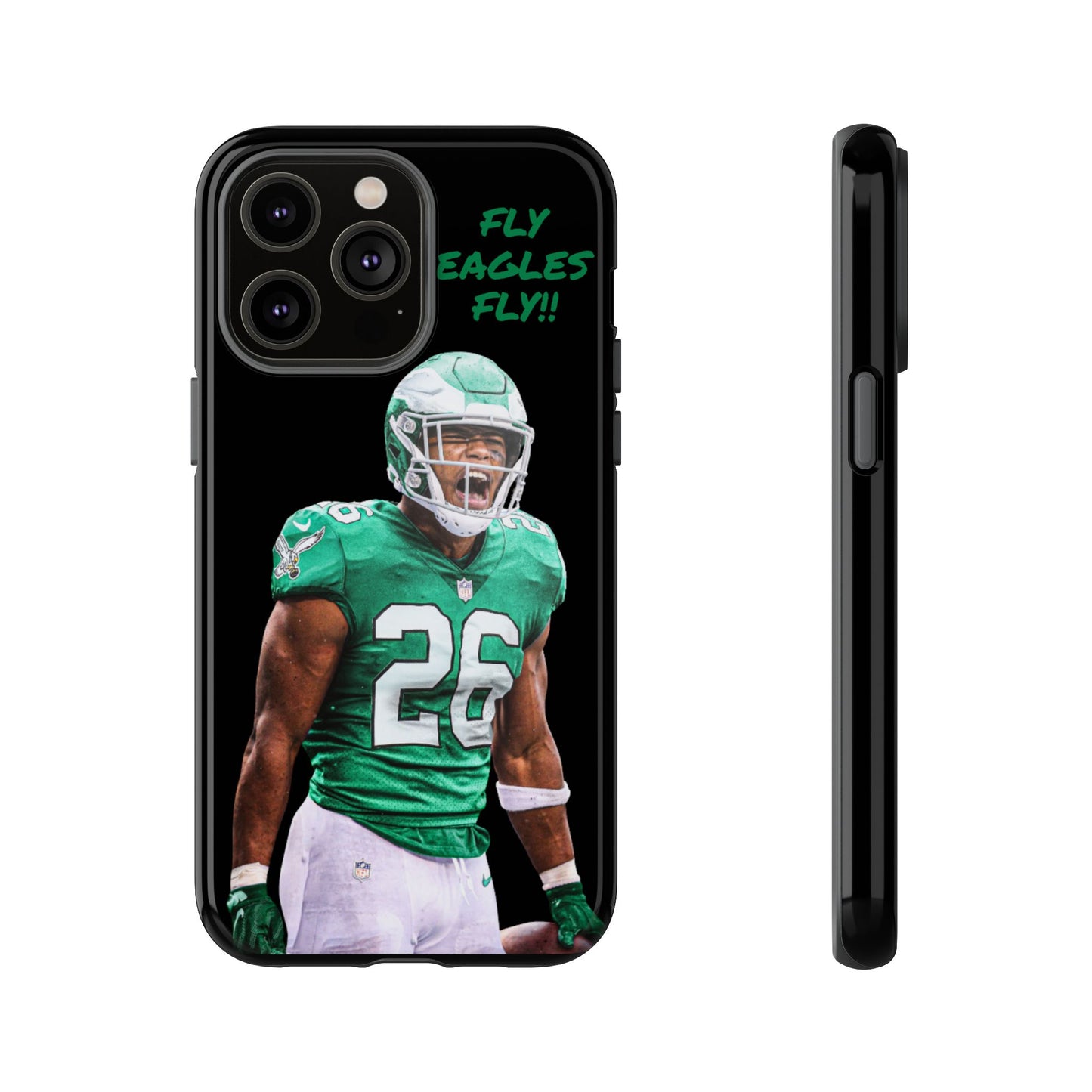 Philadelphia Eagles Saquon Barkley # 26 cell Phone case, iPhone case, nfl cell phone case, Eagles (Black case) Fly Eagles Fly!!