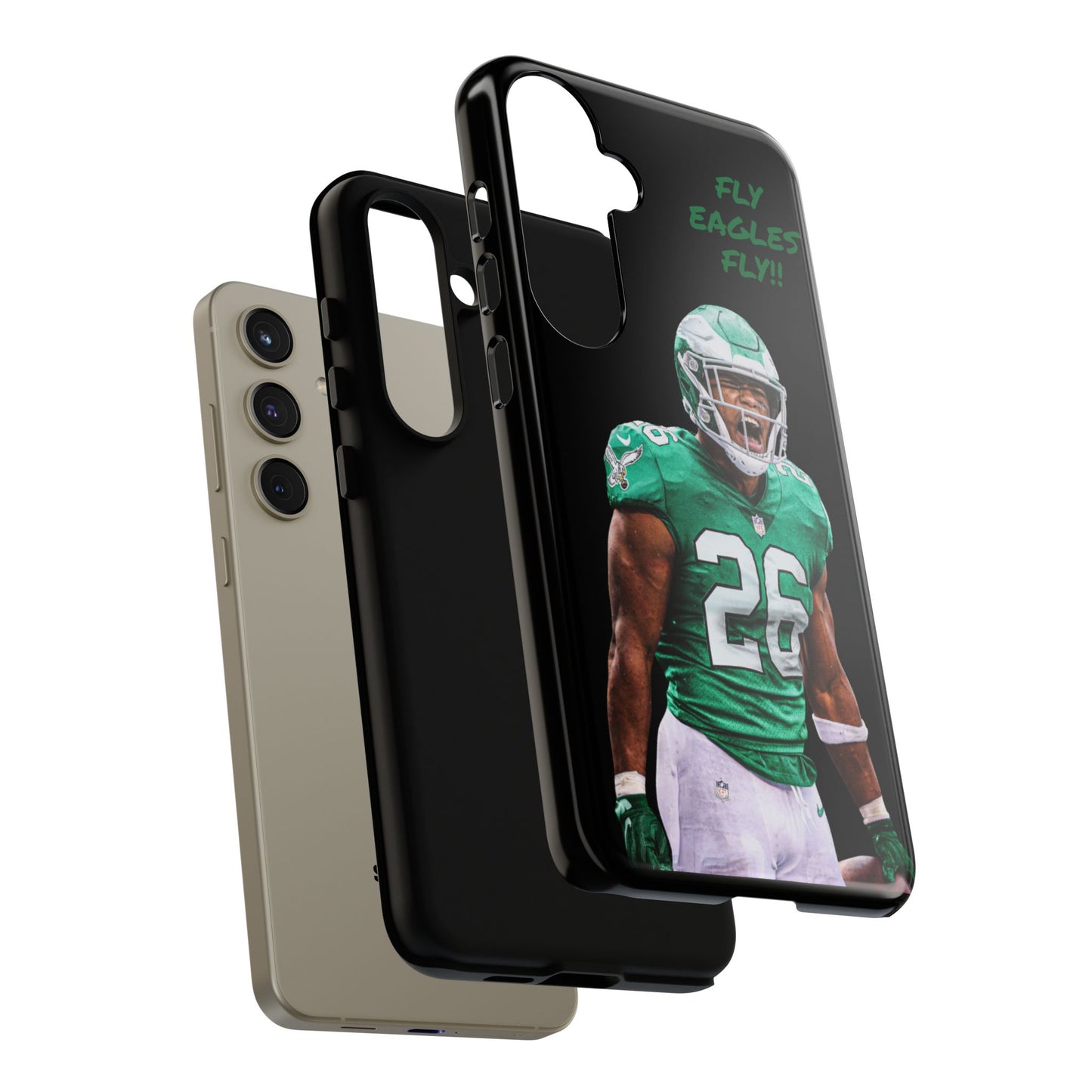 Philadelphia Eagles Saquon Barkley # 26 cell Phone case, iPhone case, nfl cell phone case, Eagles (Black case) Fly Eagles Fly!!