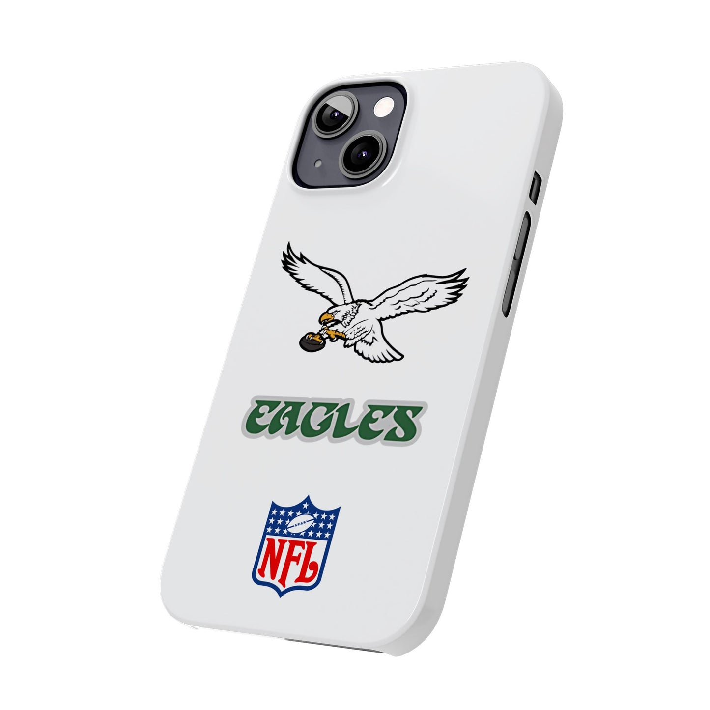 Custom Philadelphia Eagles retro cell phone case Slim Phone Cases in white