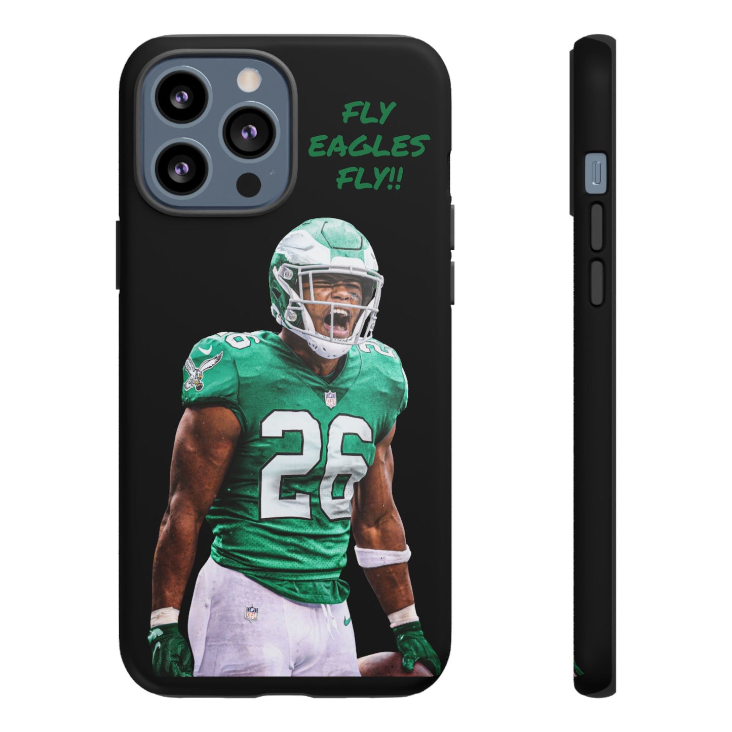 Philadelphia Eagles Saquon Barkley # 26 cell Phone case, iPhone case, nfl cell phone case, Eagles (Black case) Fly Eagles Fly!!