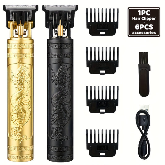 Professional Hair Clippers And Beard Trimmer Set, Cordless USB Rechargeable Electric Haircut Kit, with Sharp Blade, ≤36V Operating Voltage, with 4 Guide Combs, for Men'S Grooming